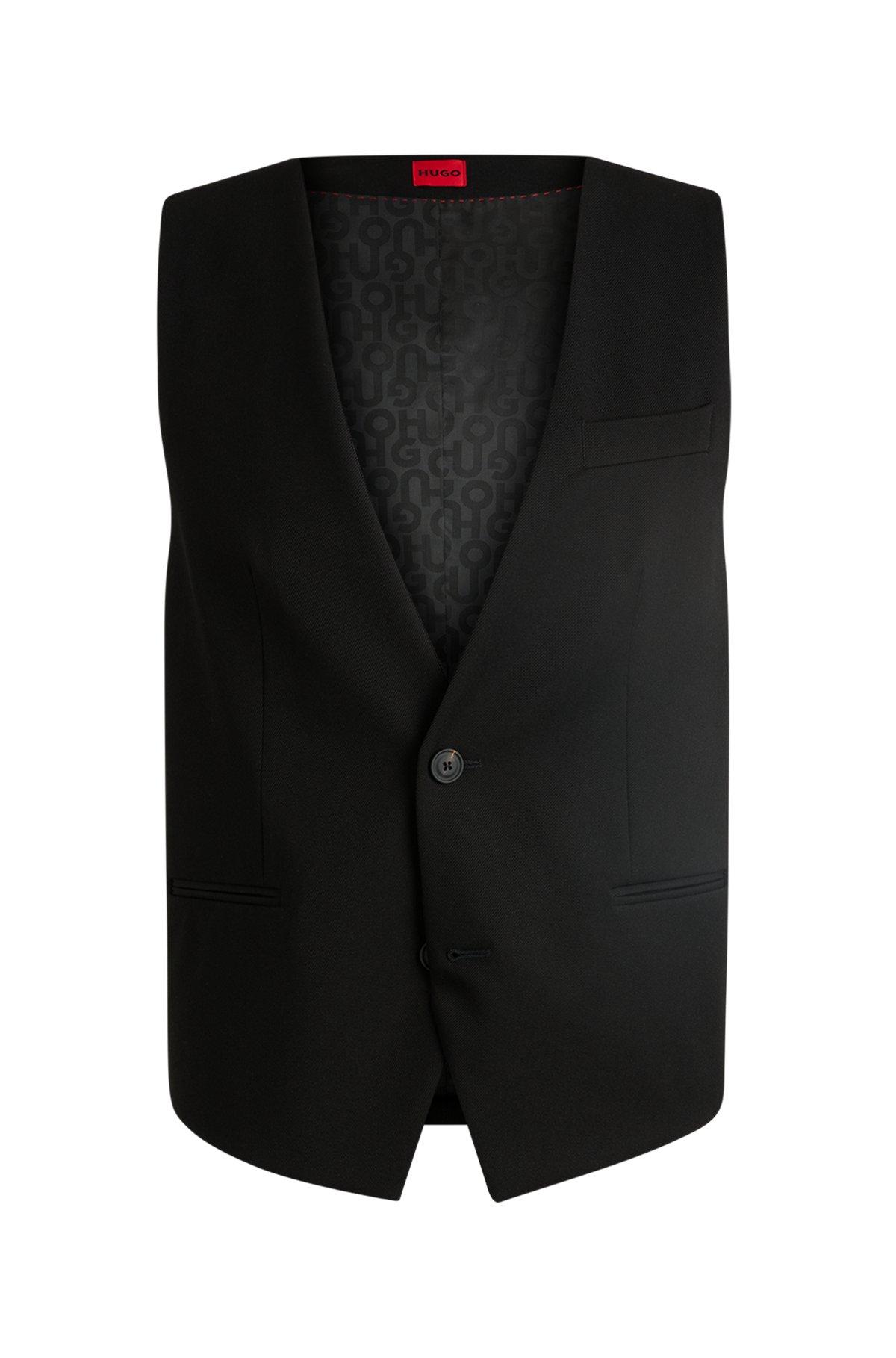 Oversize-fit all-gender waistcoat in stretch fabric Product Image