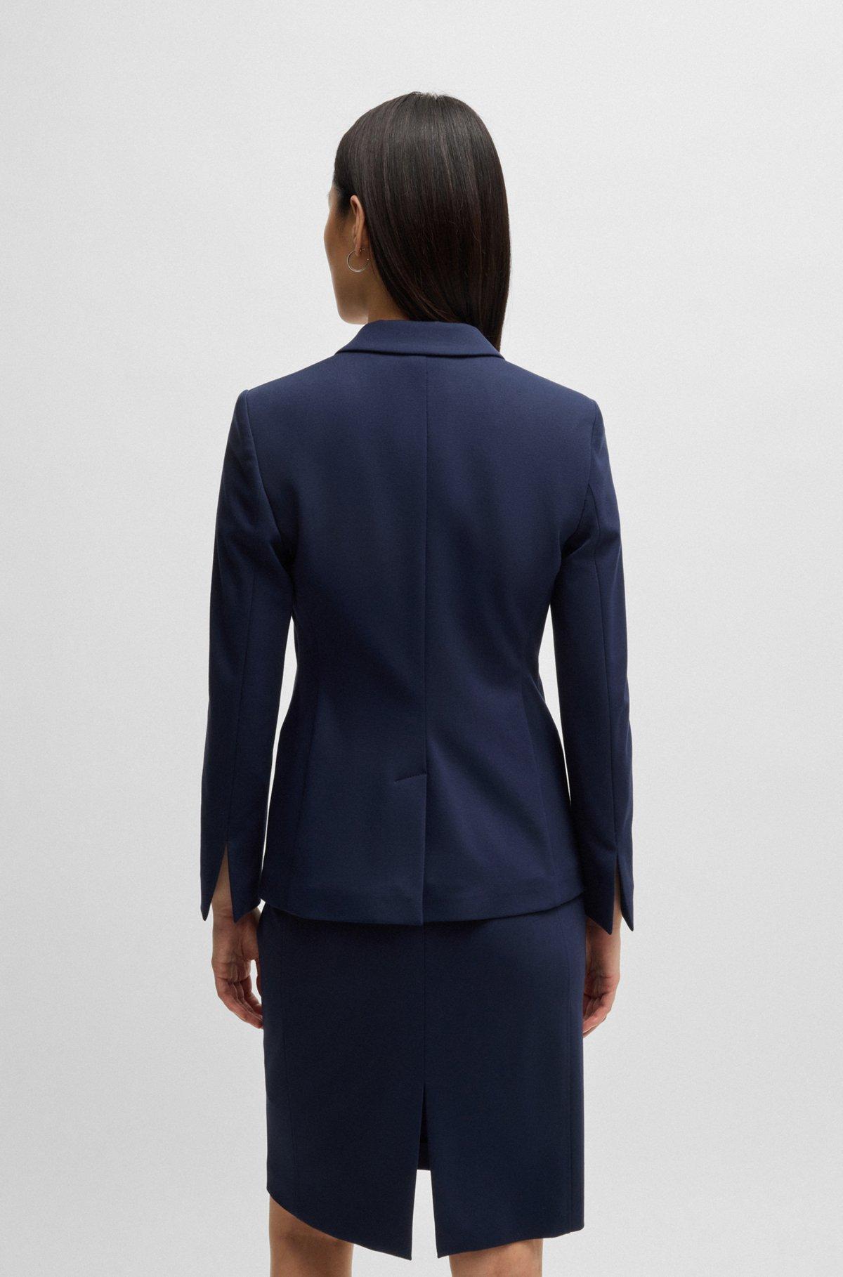 Slim-fit blazer with zipped pockets Product Image