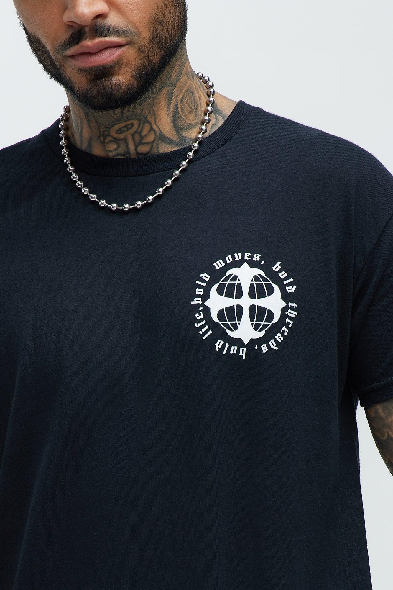 Bold Quote Short Sleeve Tee - Black Product Image