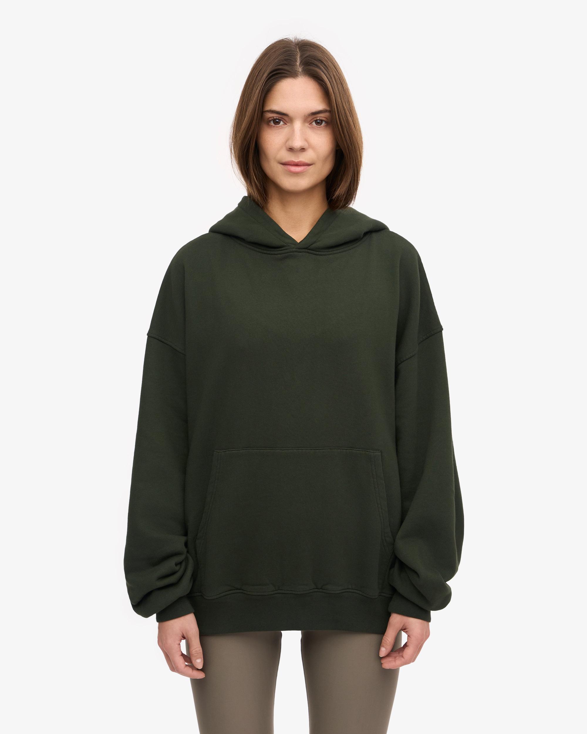 Organic Oversized Hood - Hunter Green Product Image
