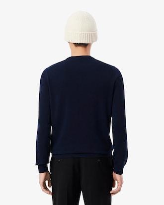 Monochrome Crew Neck Cotton Sweater Product Image