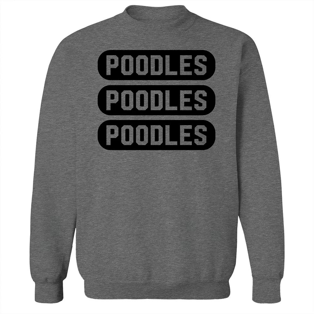 Men's COLAB89 Poodles Graphic Sweatshirt, Adult Unisex,  Product Image