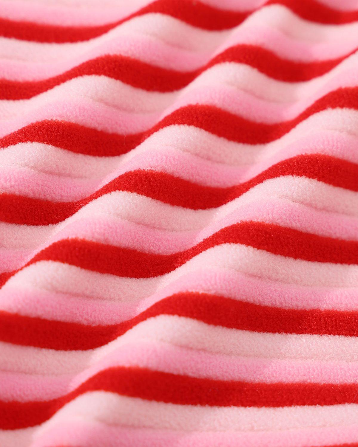 Pink Striped Tie Strap Bikini Set Product Image