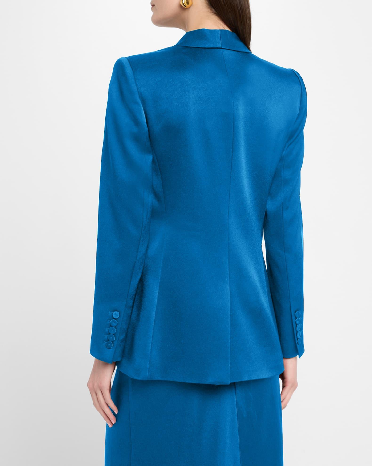 Sia Single-Button Shawl Collar Blazer Product Image