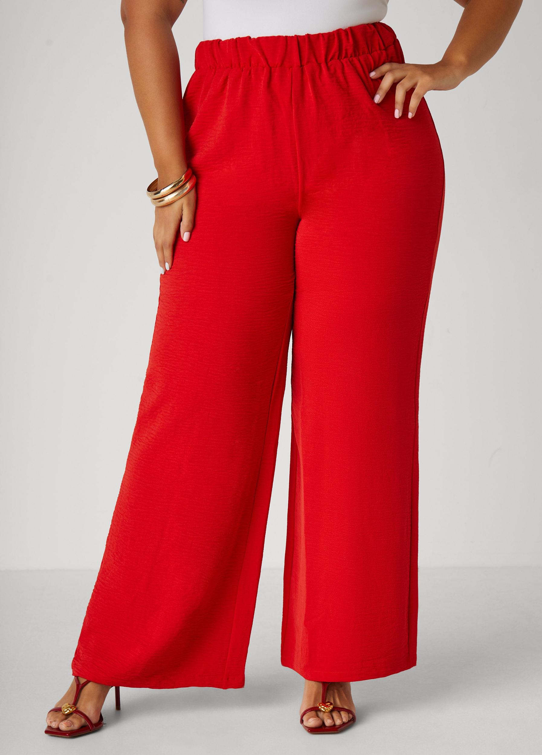 Textured Straight Leg Pants Product Image
