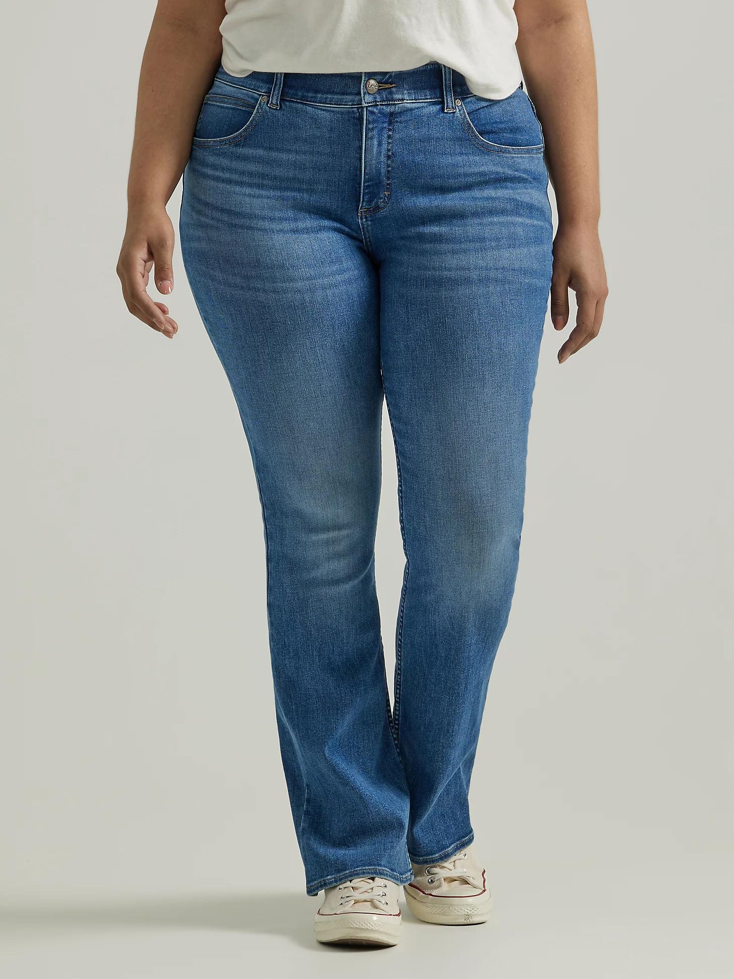 Women's Ultra Lux Comfort with Flex Motion Bootcut Jean (Plus) | Women's Jeans | Lee® Product Image