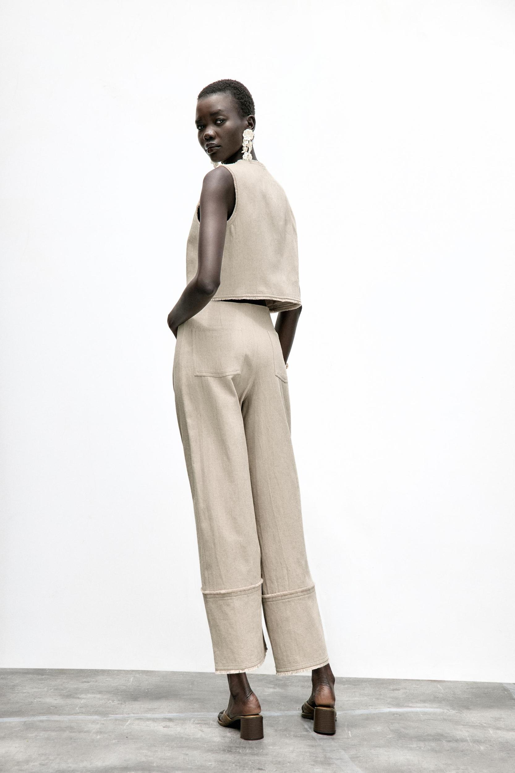 RUSTIC FRAYED PANTS Product Image