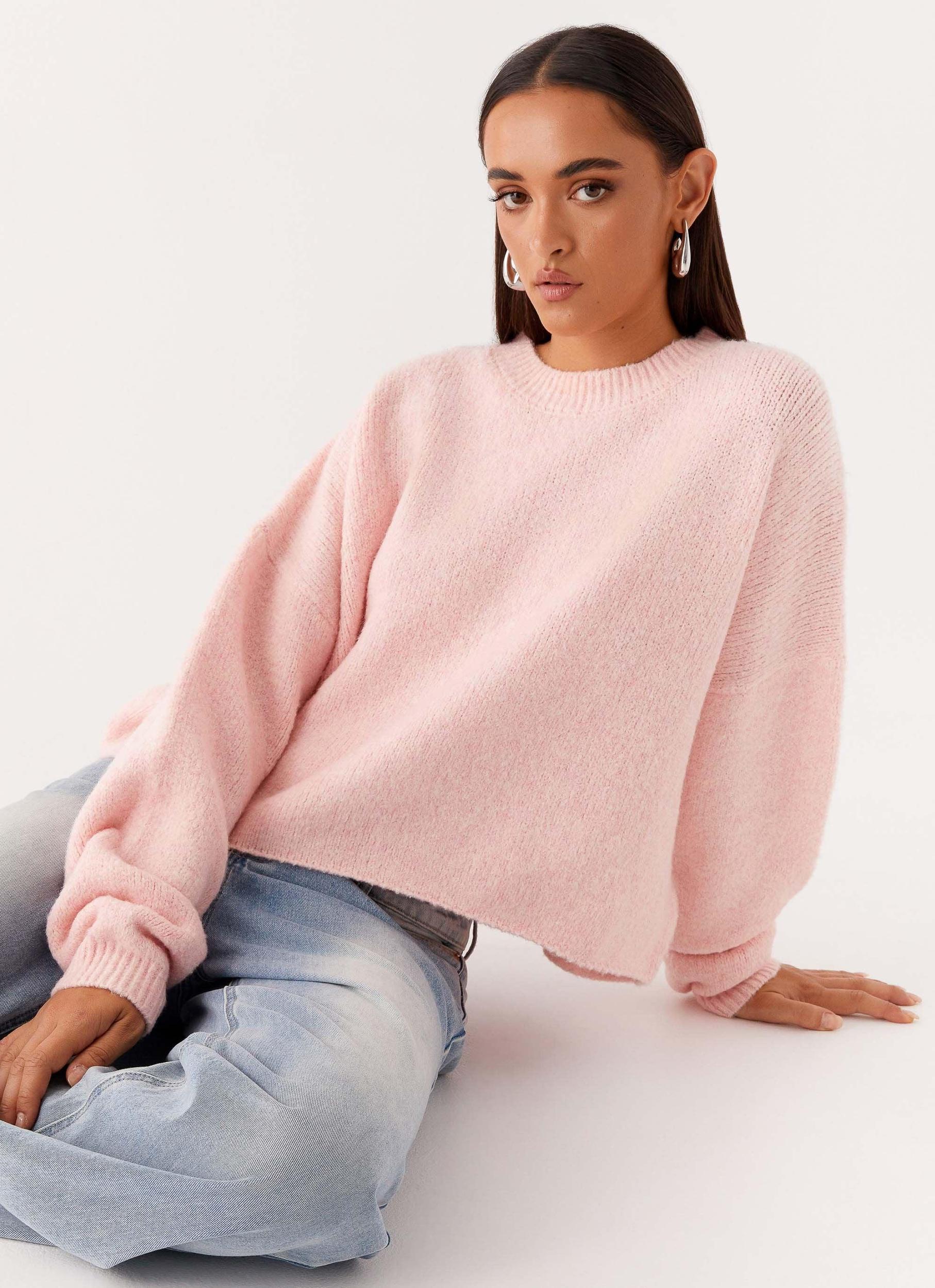 Lilah Knit Jumper - Pink Product Image