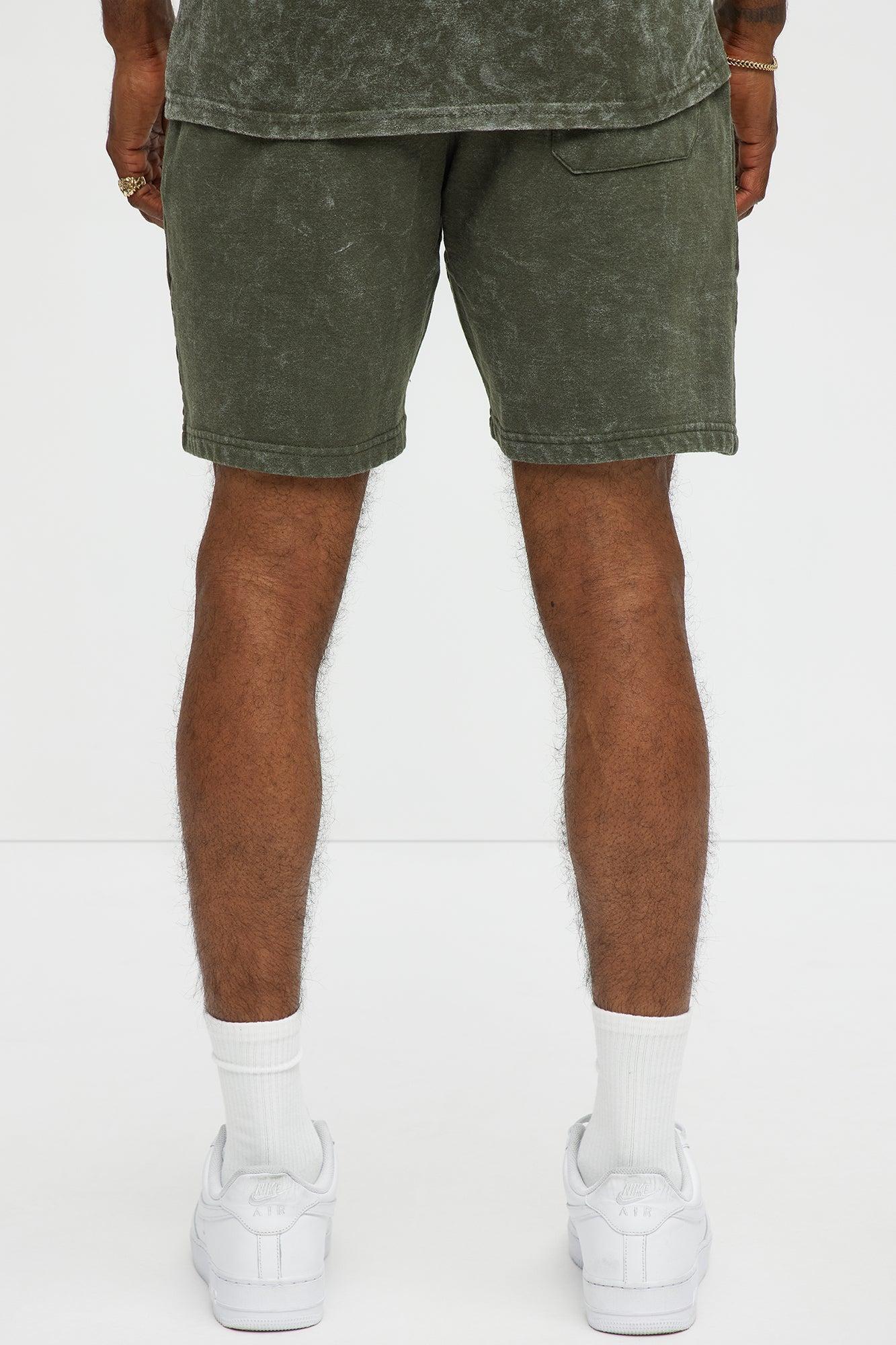 Self Paid Sweatshorts - Olive Male Product Image