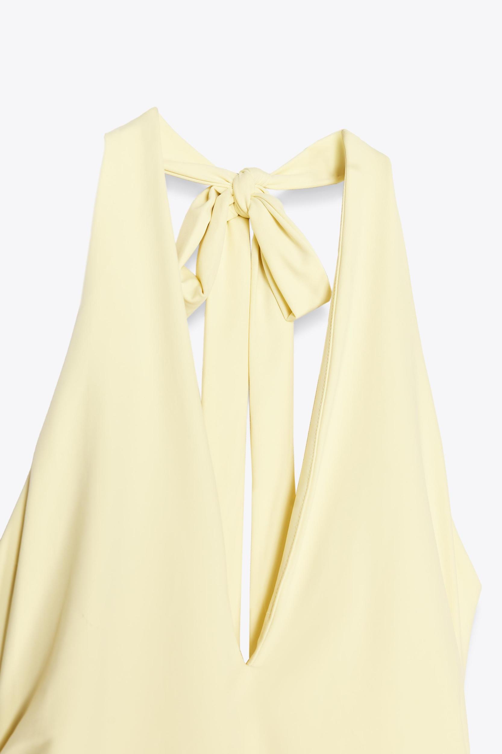 HALTER POLYAMIDE MAXI DRESS Product Image