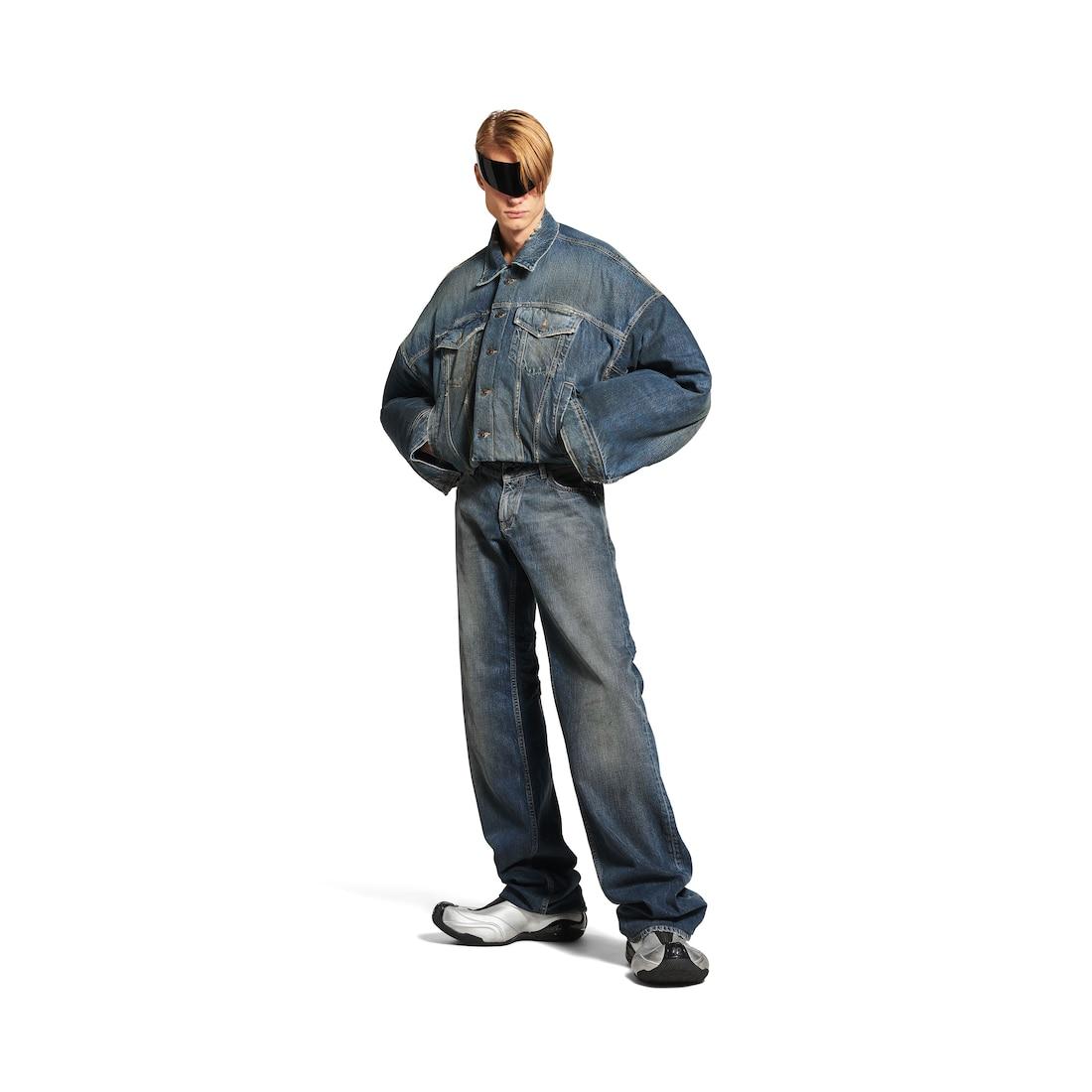 Fitted Low-waist Pants in Blue Product Image