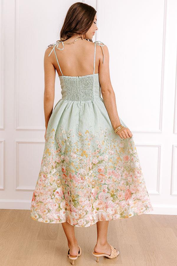 Garden Tea Party Floral Midi Dress Product Image