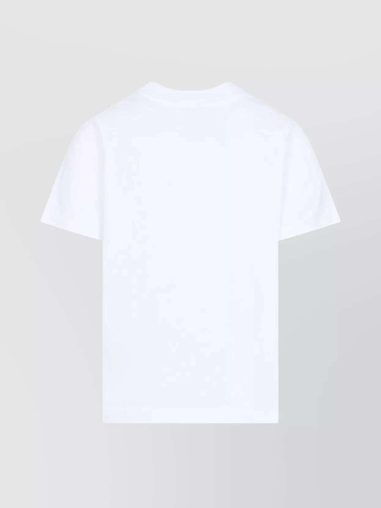 CASABLANCA Cotton Crew Neck T-shirt With Graphic Print In White Product Image