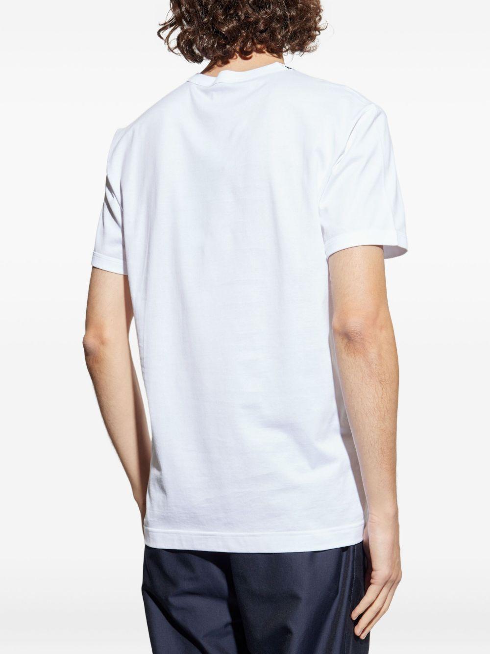 crest-embellished cotton t-shirt Product Image