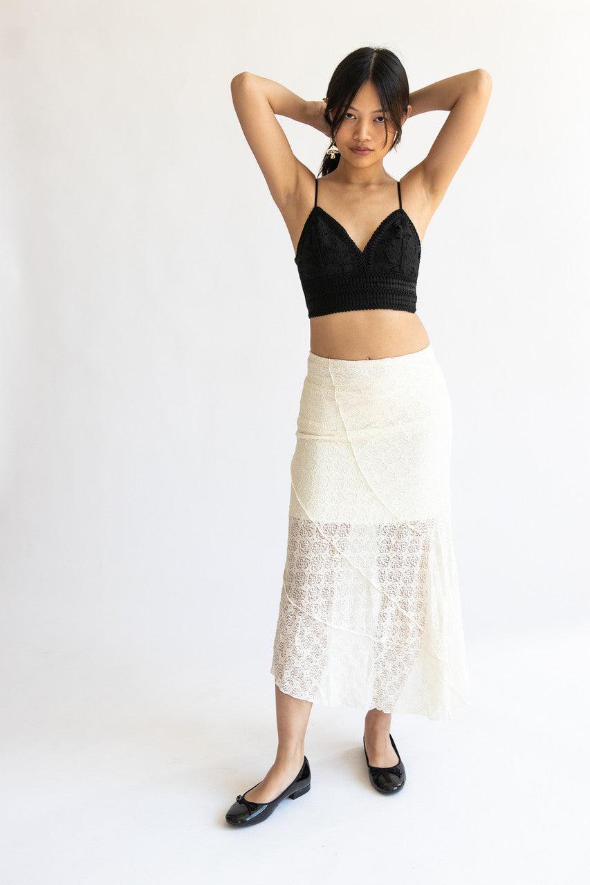 Lace Asymmetrical Skirt Product Image