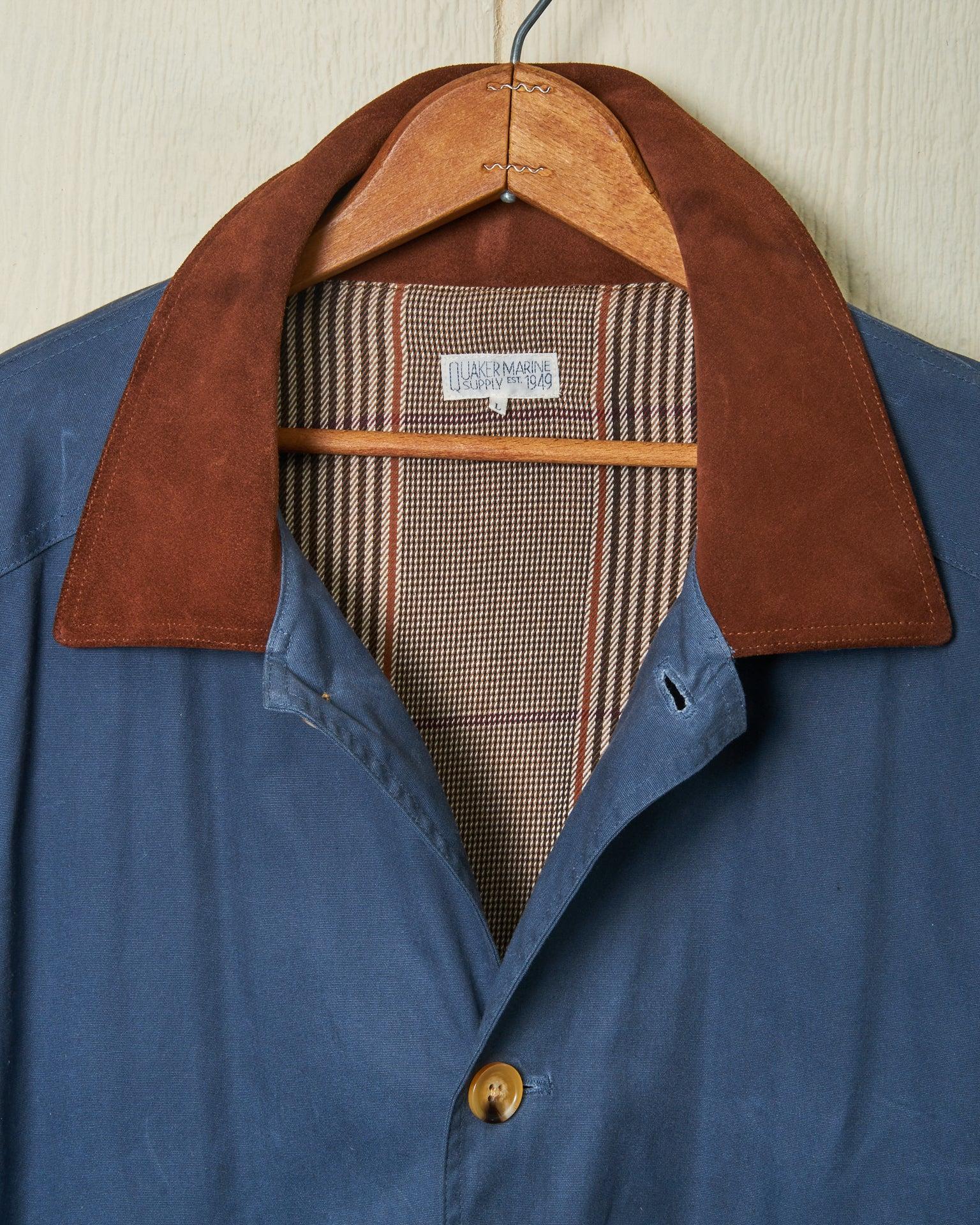 Gamekeeper Jacket in Navy Waxed Canvas Product Image
