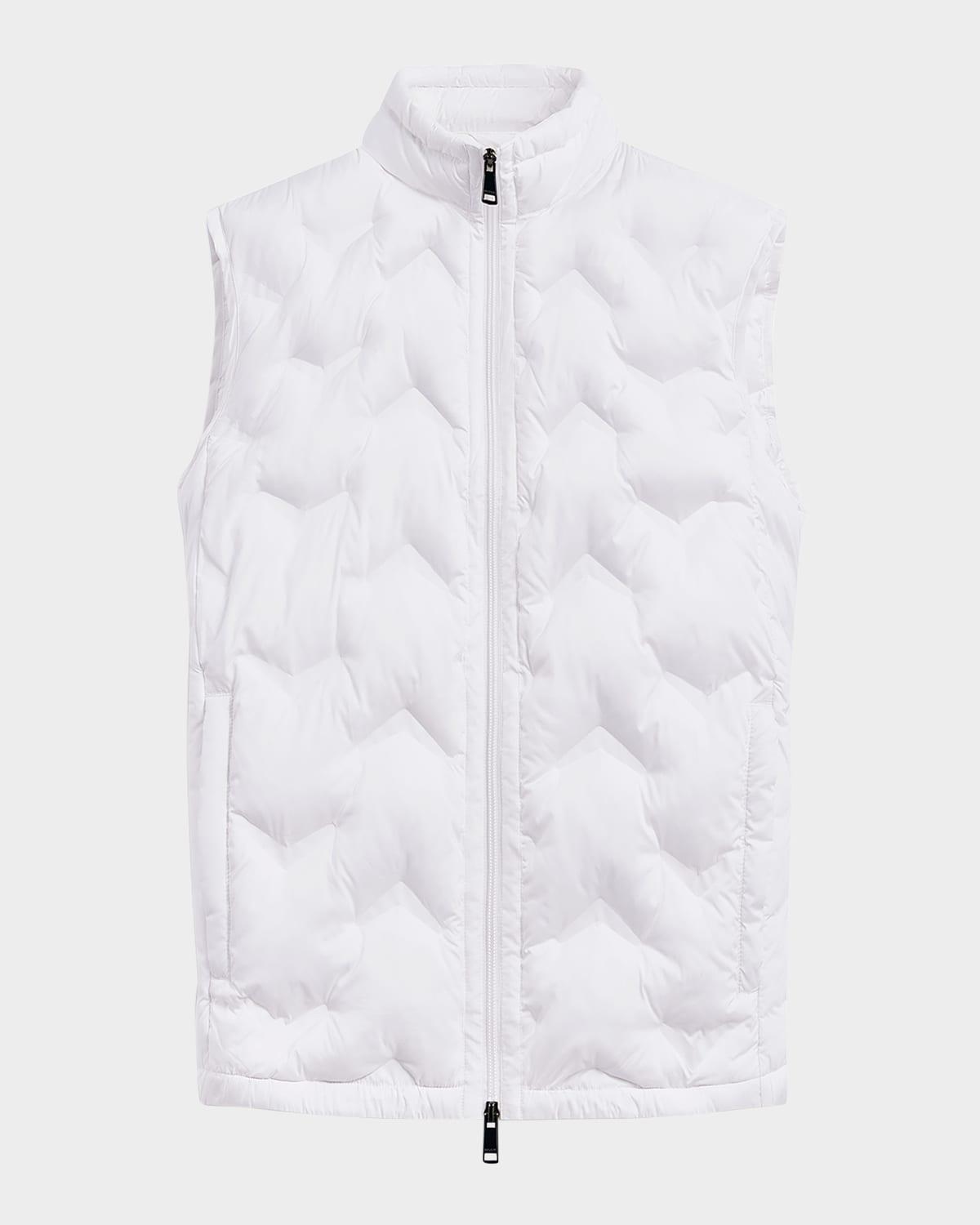 Mens Quilted Down Full-Zip Vest Product Image