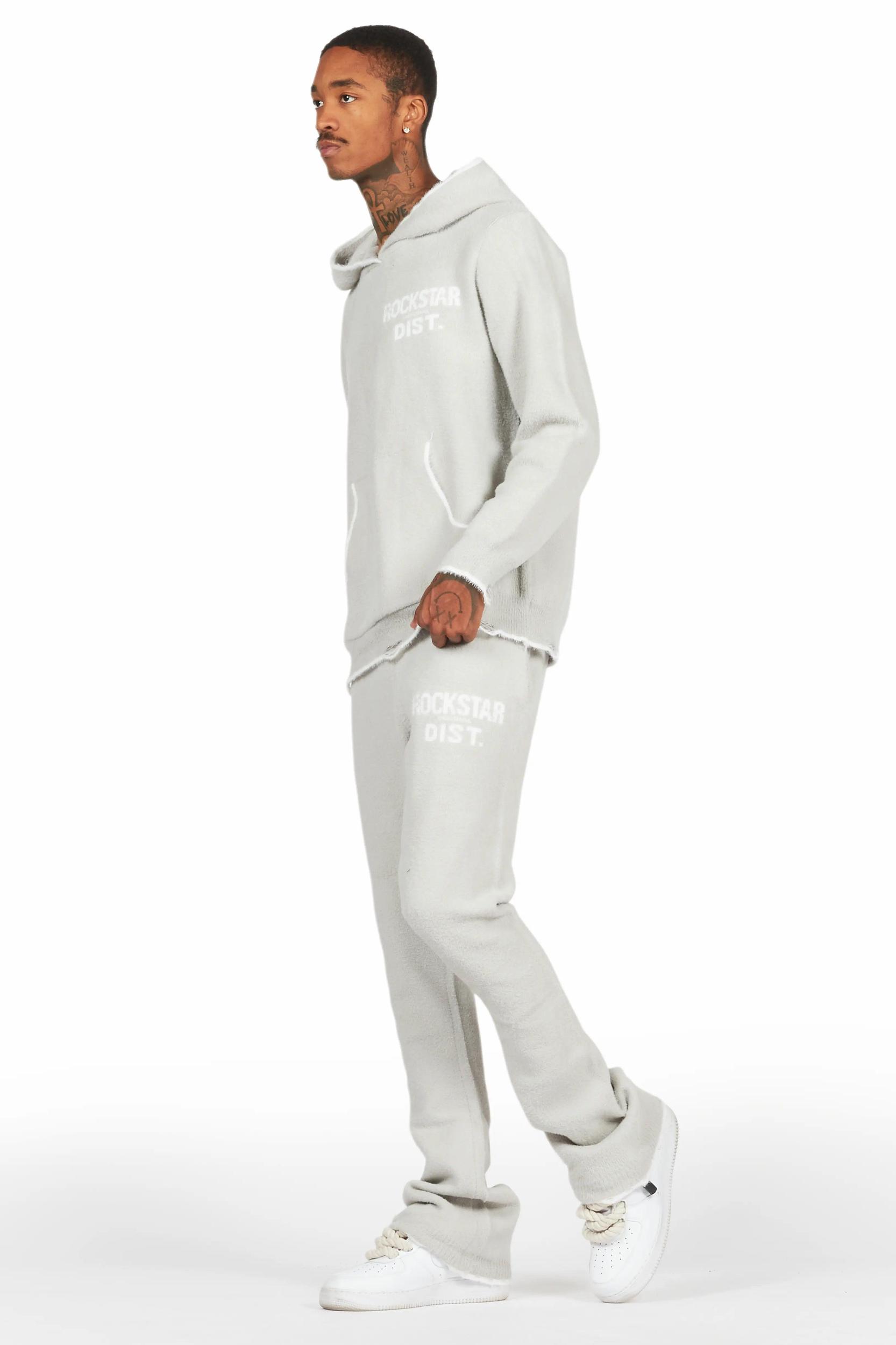 Lake Grey Mohair Knit Track Set Male Product Image