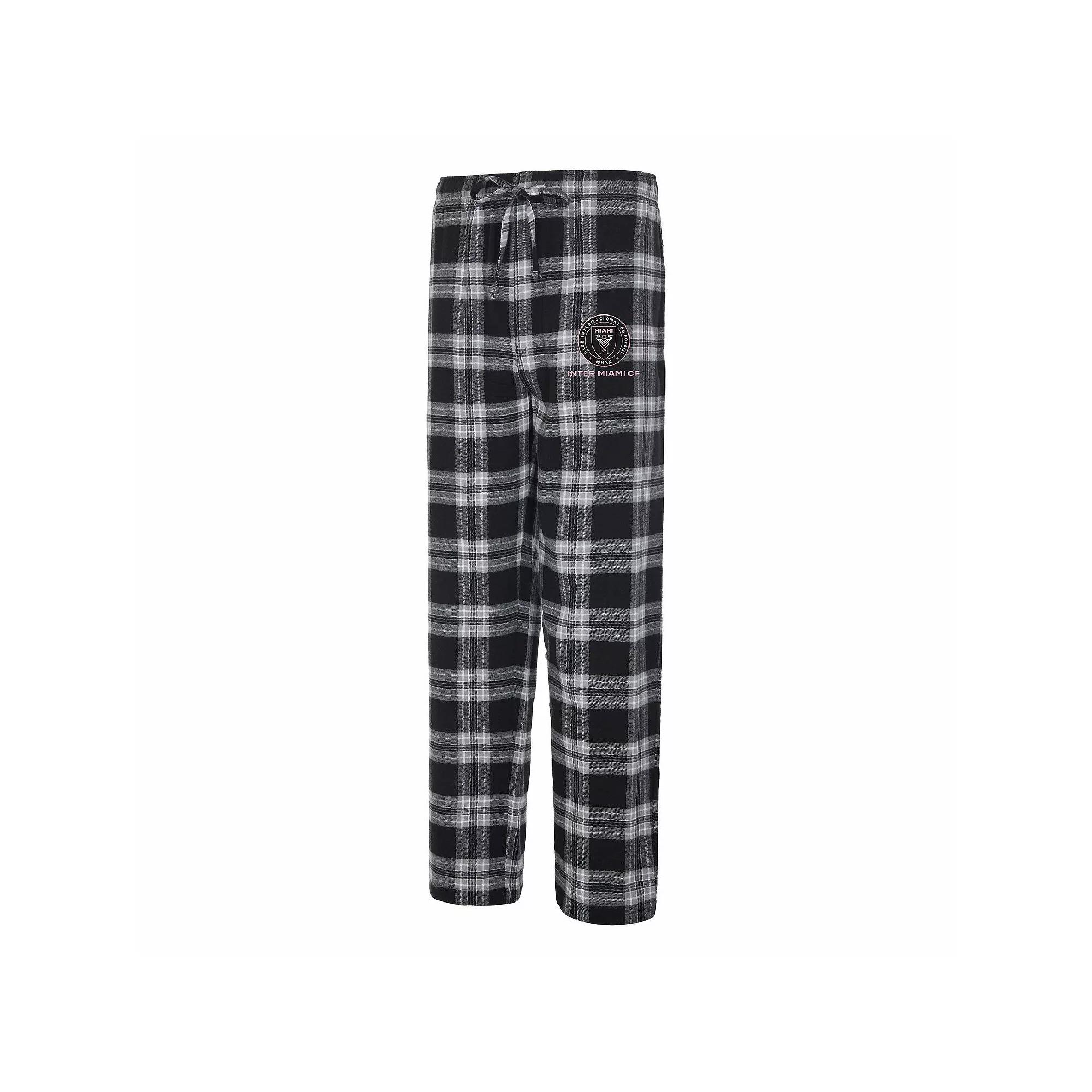 Women's Concepts Sport Black Inter Miami CF Mainstay Flannel Pants, Size: XL, Mls Black Product Image