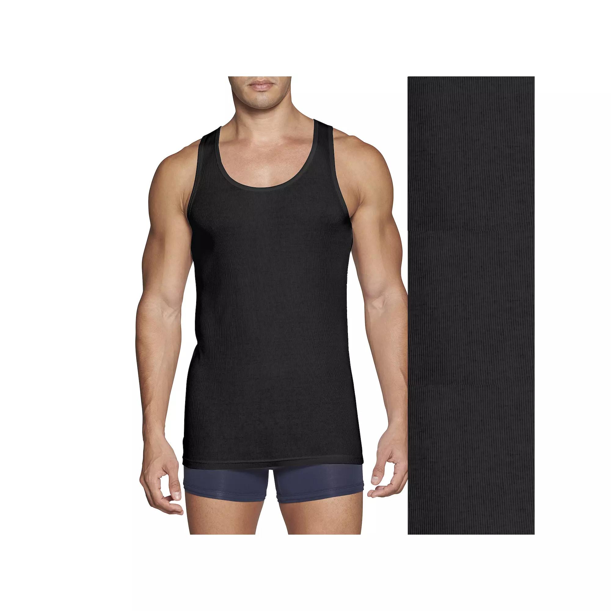 Men's Tommy Hilfiger 3-pack Cotton Classic Tank Top with Moisture Wicking,  Product Image