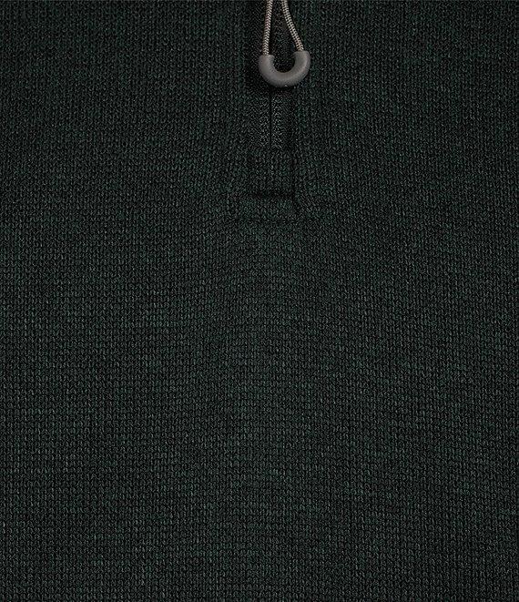 Roundtree & Yorke Long Sleeve Solid Sweater Fleece Quarter-Zip Pullover Product Image