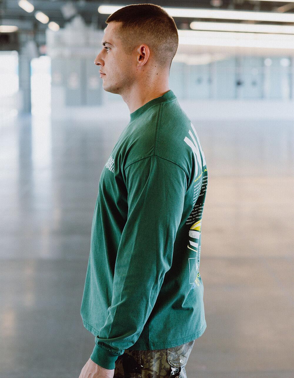 TILLYS x NASCAR Blueprint Mens Long Sleeve Tee - GREEN Product Image