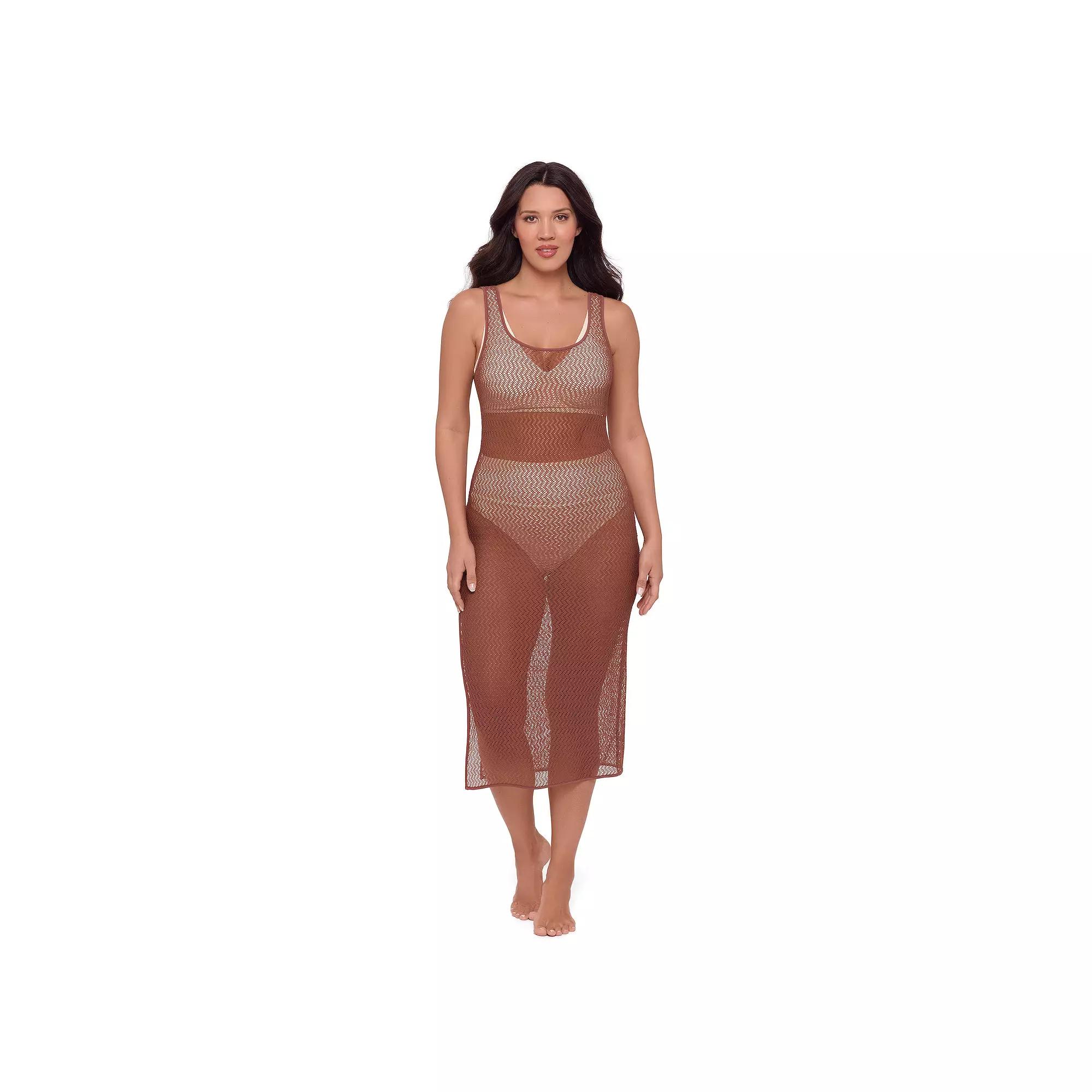 Women's S3 Swim Crochet Maxi Dress with Side Slit,  Product Image