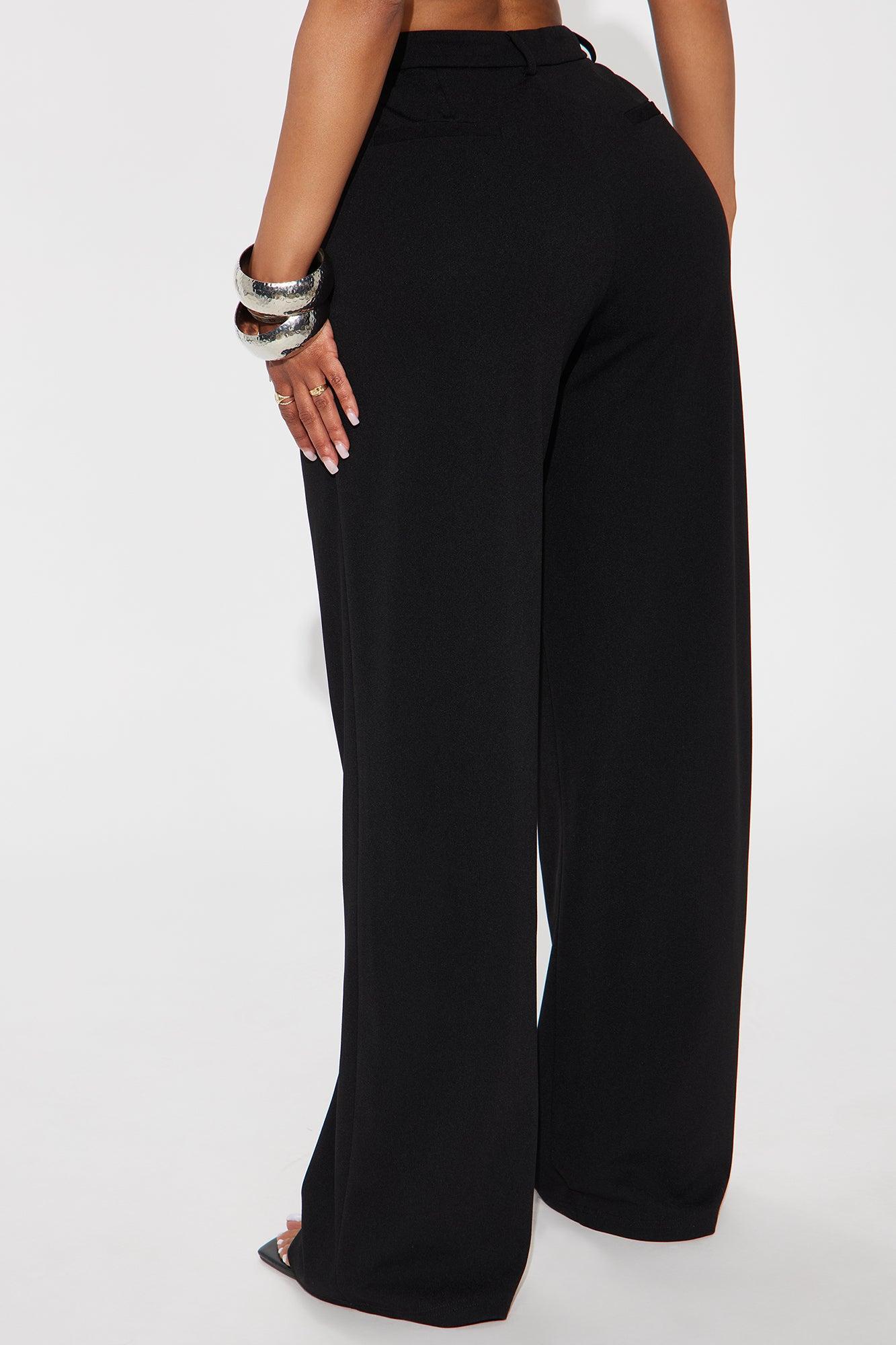 Elma Wide Leg Trouser - Black Product Image