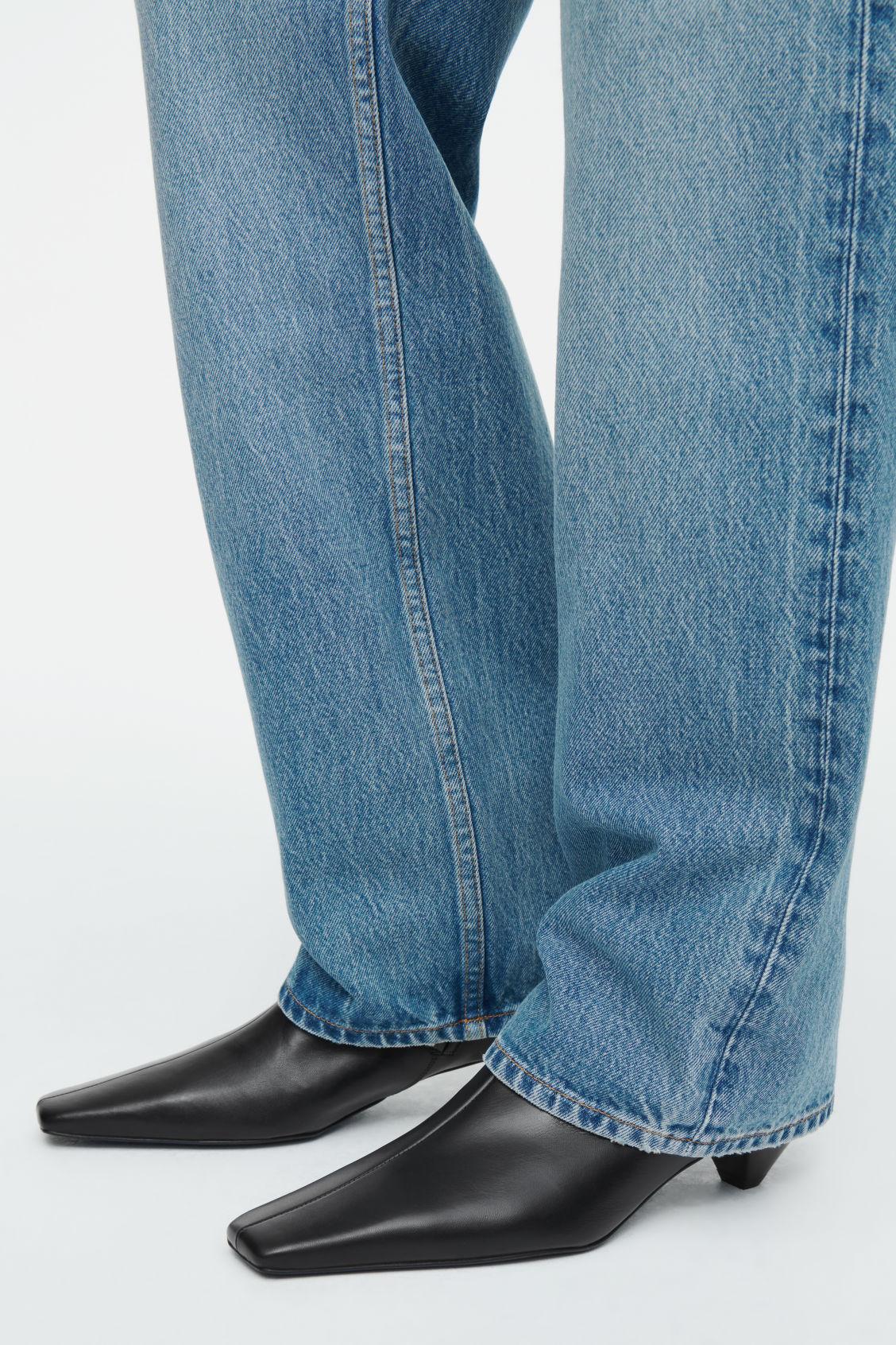 COLUMN STRAIGHT-LEG JEANS Product Image