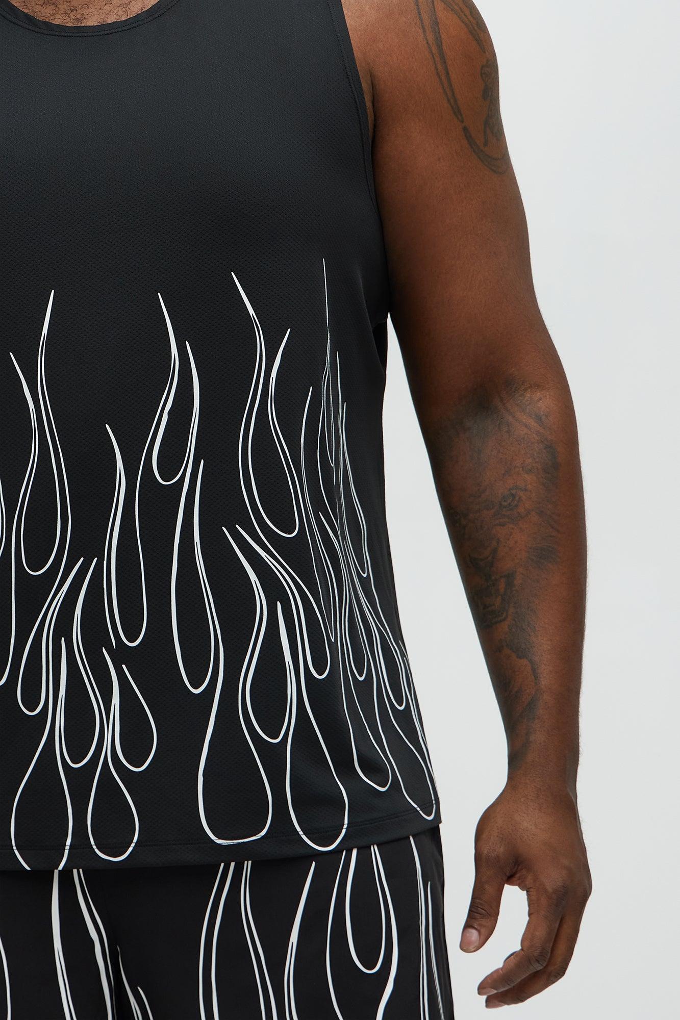 Fuel The Fire Active Tank Top - Black Product Image