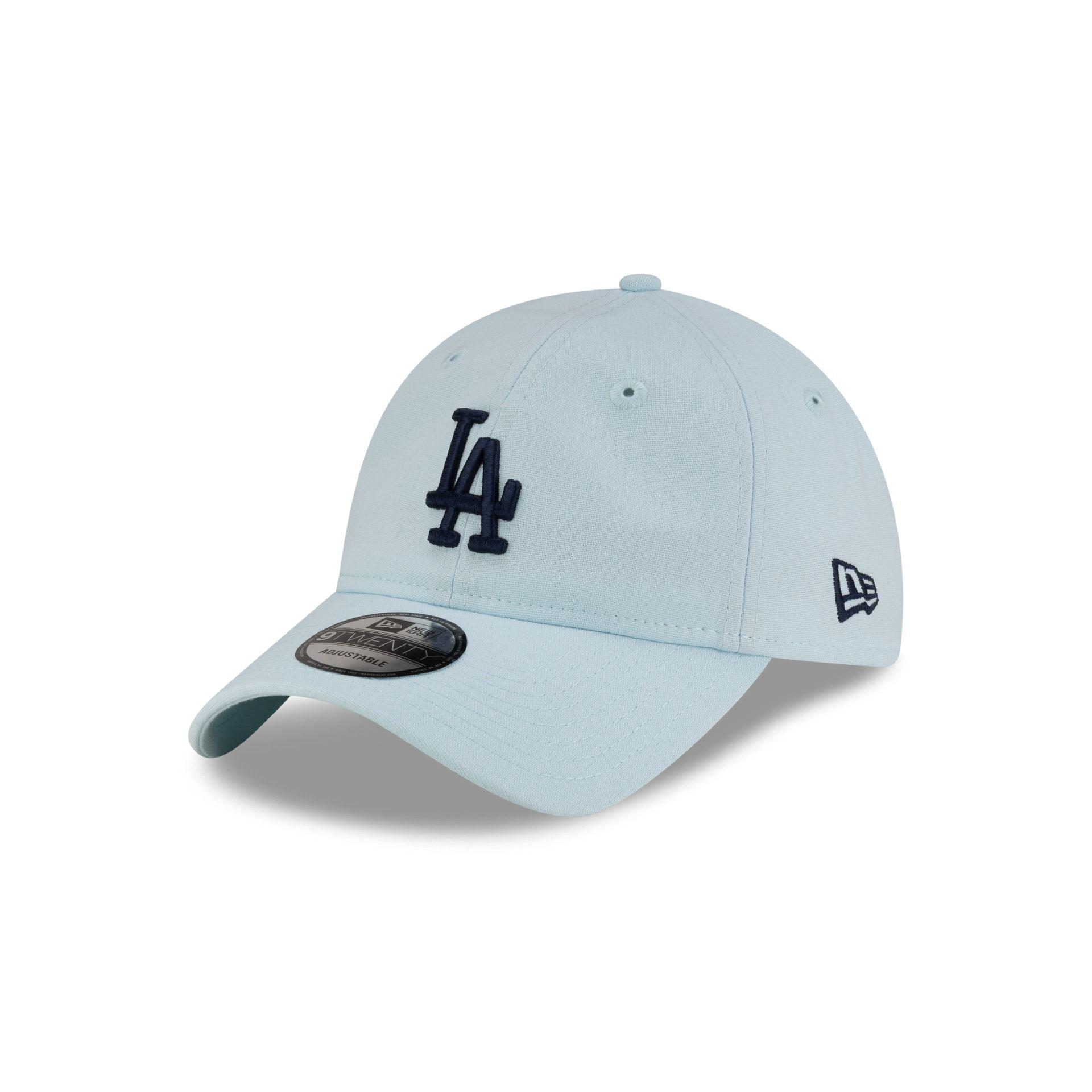 Los Angeles Dodgers Linen Pastel Blue 9TWENTY Adjustable Hat Male Product Image