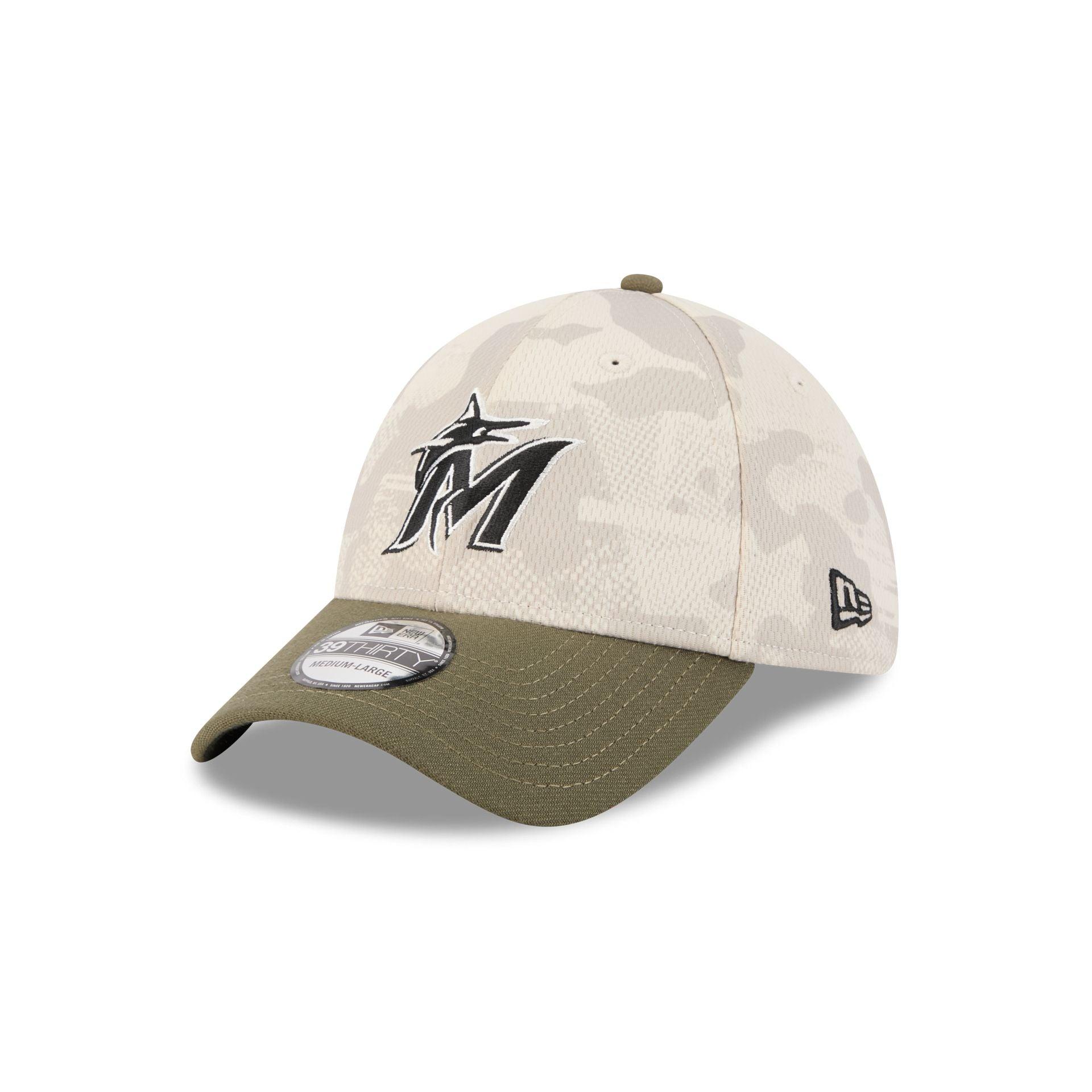 Miami Marlins Armed Forces Day 2025 39THIRTY Stretch Fit Hat Male Product Image