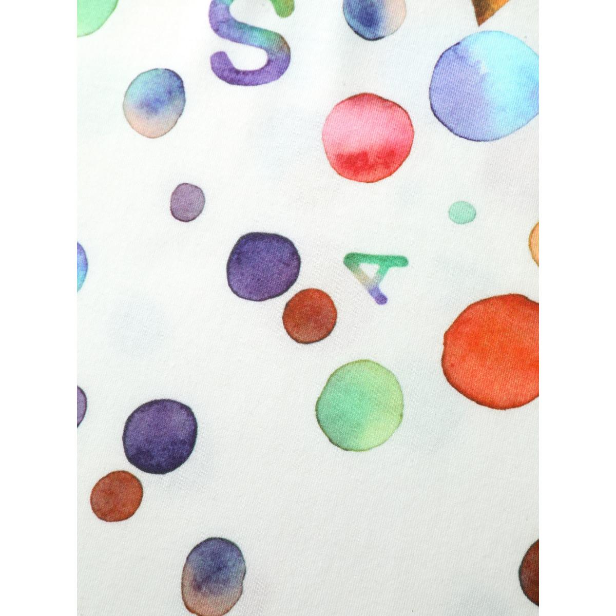 Plus Size Alphabets Party Round Neck T-Shirt Multicolor Women Playful Roll Hem Round Neck Casual T-shirts BloomChic 26/4X Product Image