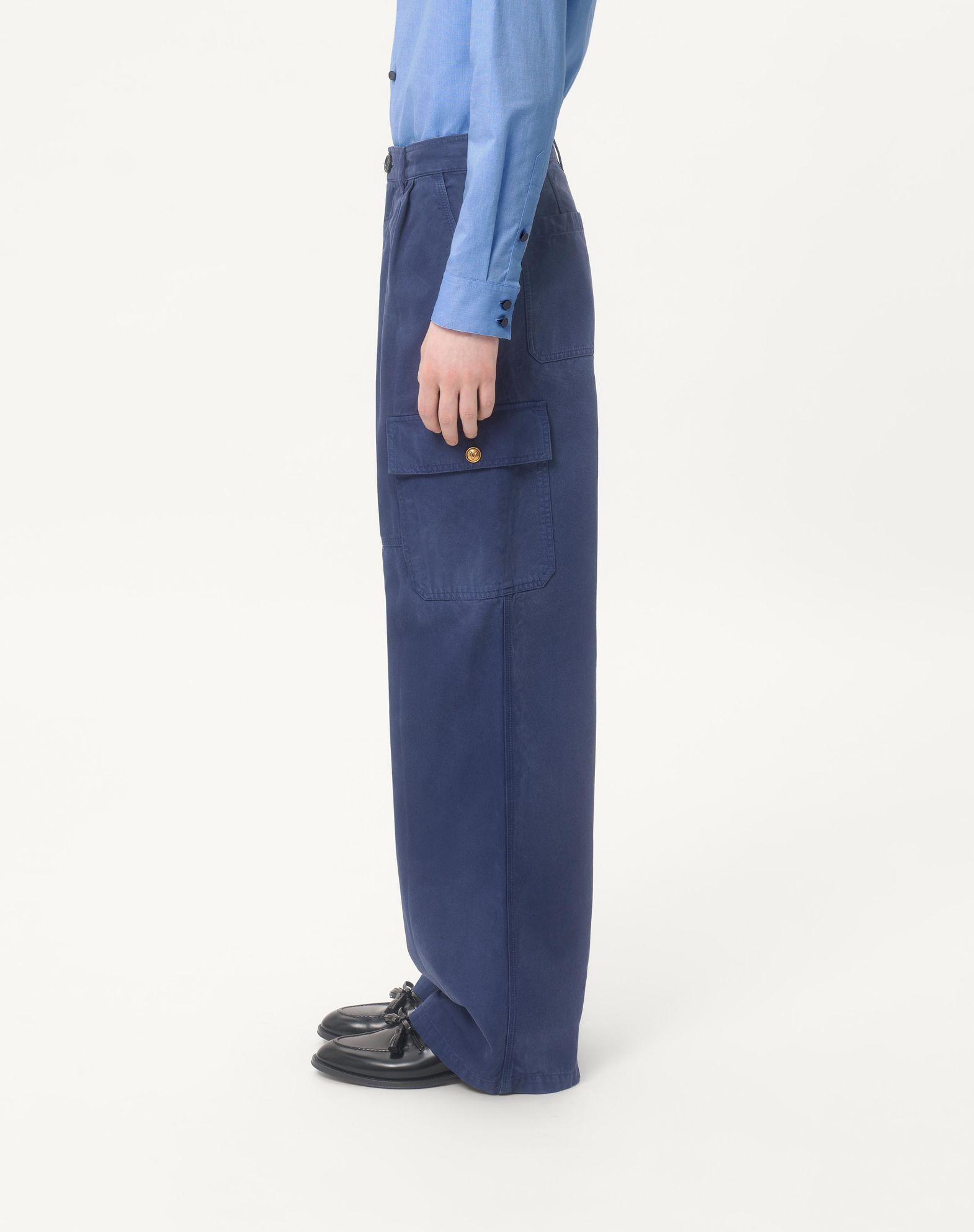 Denim Cargo Pants Product Image