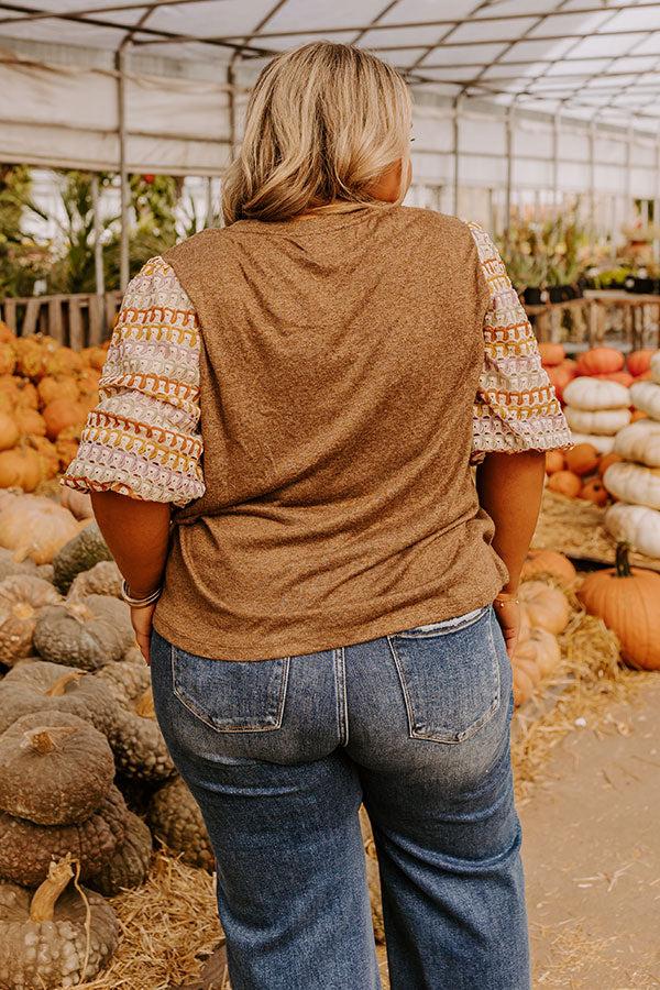 Autumn Treasure Knit Top Curves Product Image