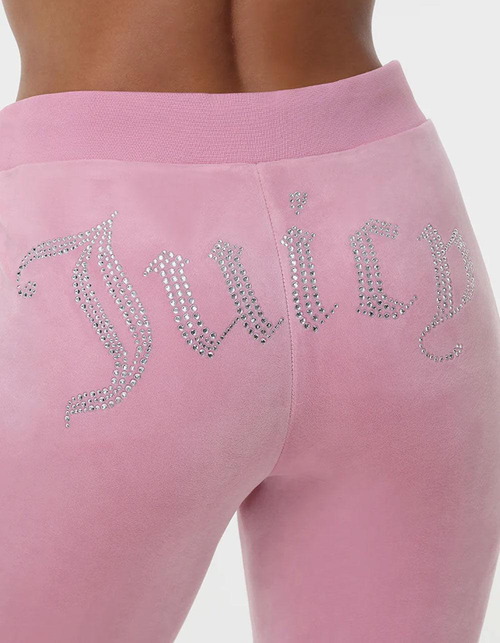 JUICY COUTURE OG Big Bling Womens Track Pants - FUSCHIA Product Image