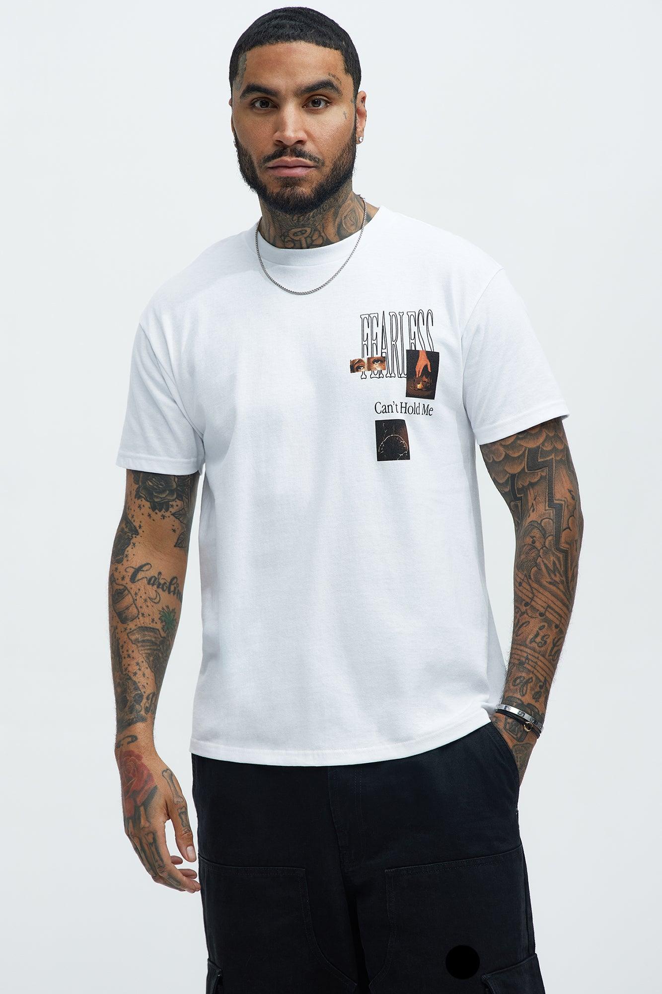 Fear Can't Hold Me Short Sleeve Tee - White Product Image