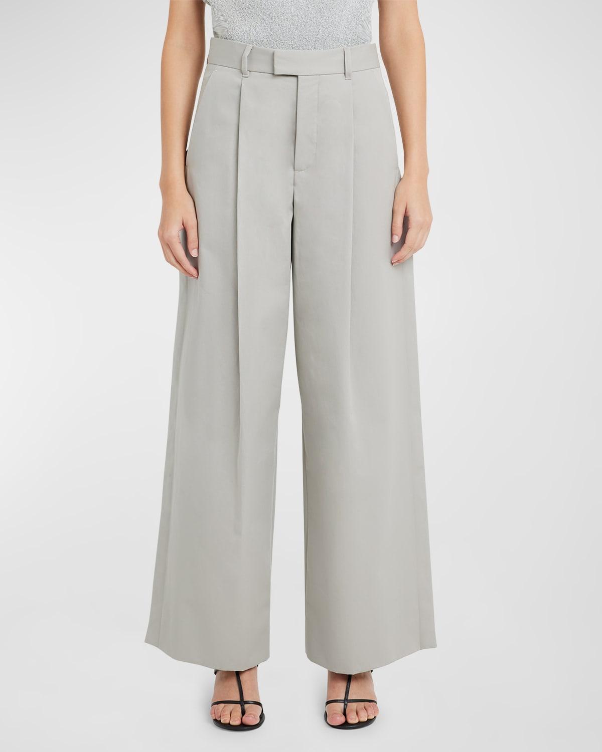 Alan Pleated Wide-Leg Trousers Product Image