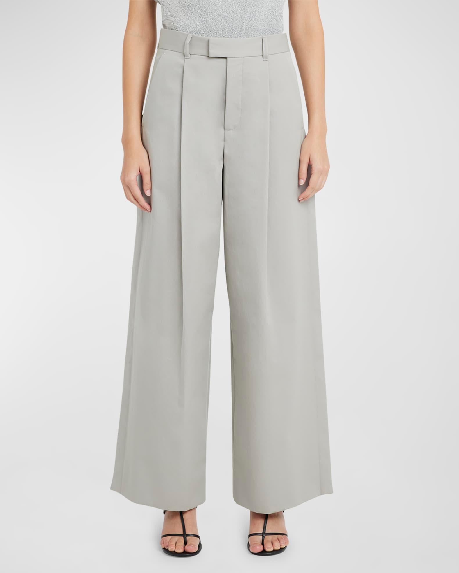 Alan Pleated Wide-Leg Trousers Product Image