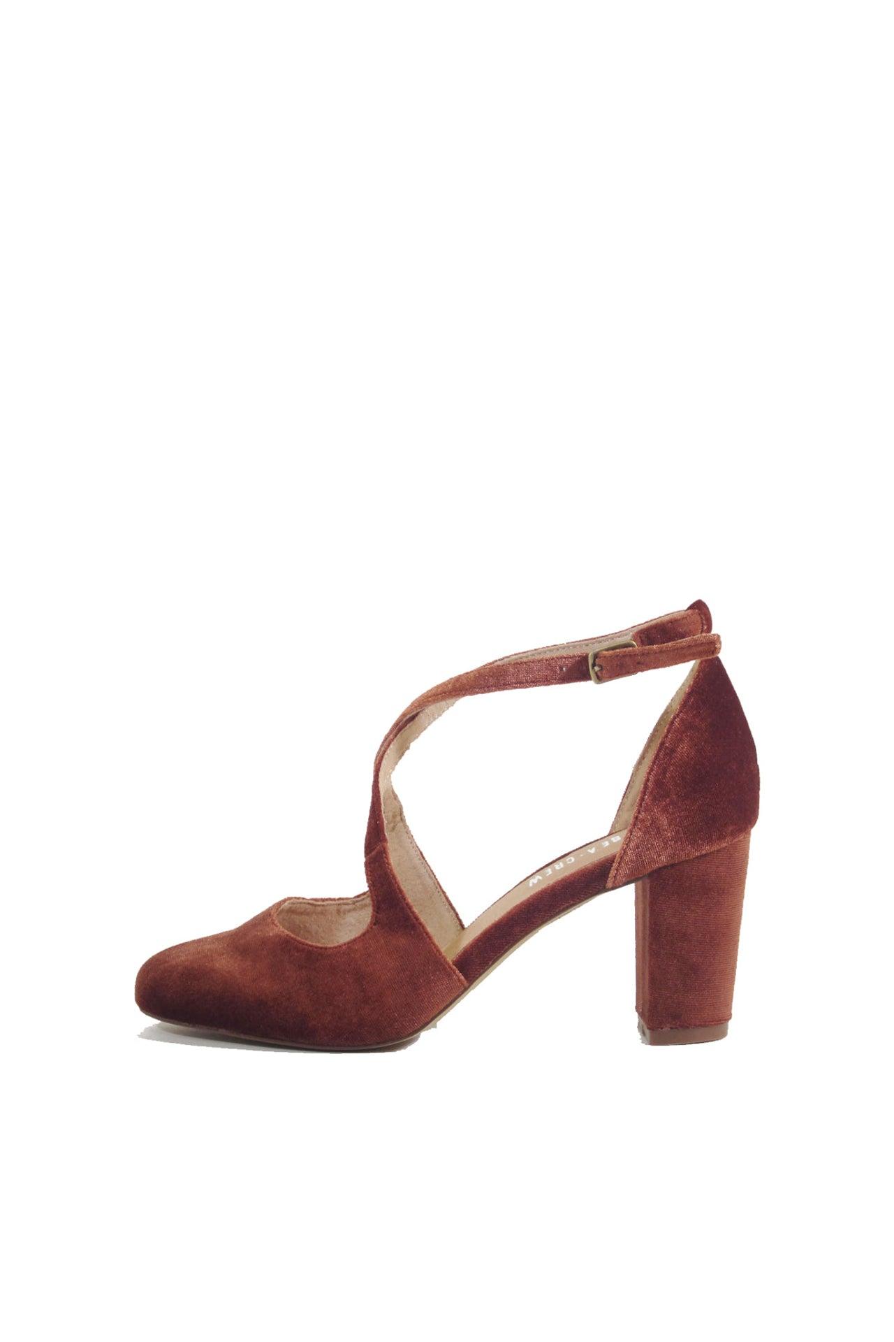 Oren Velvet Mary Jane Heels Product Image