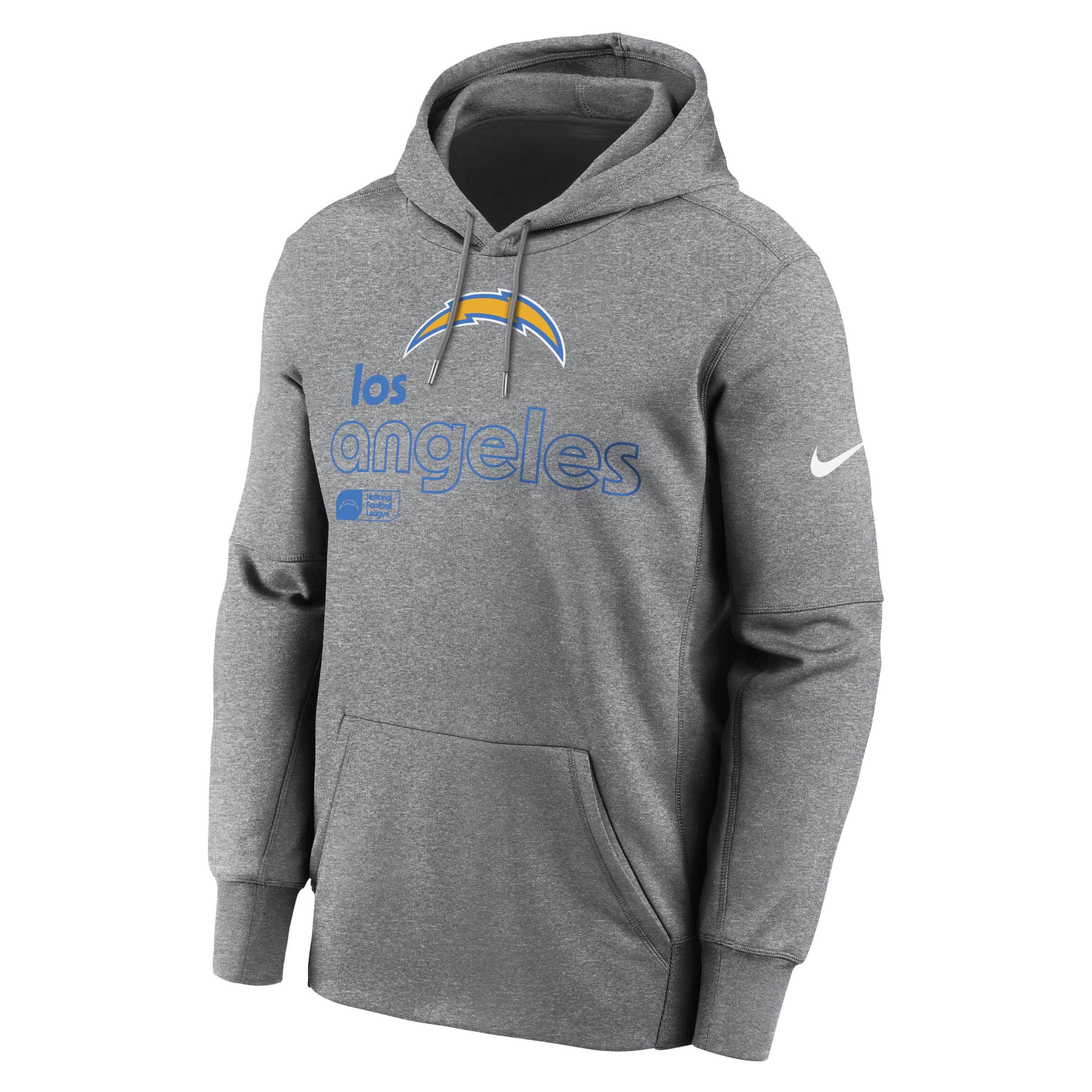 Men's Los Angeles Chargers Menâs Nike Therma NFL Pullover Hoodie Product Image