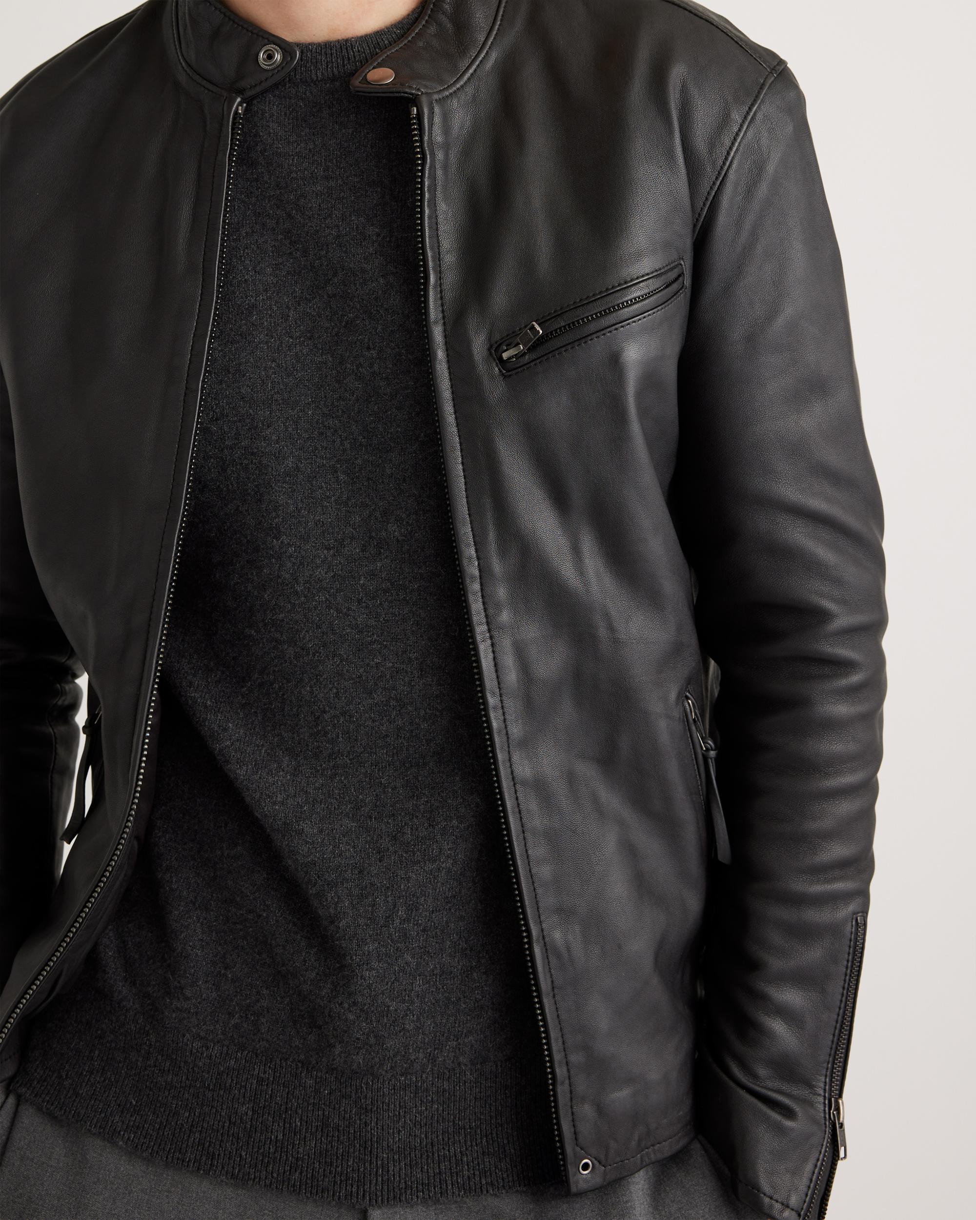 Quince | Men's Café Racer Jacket Leather Product Image