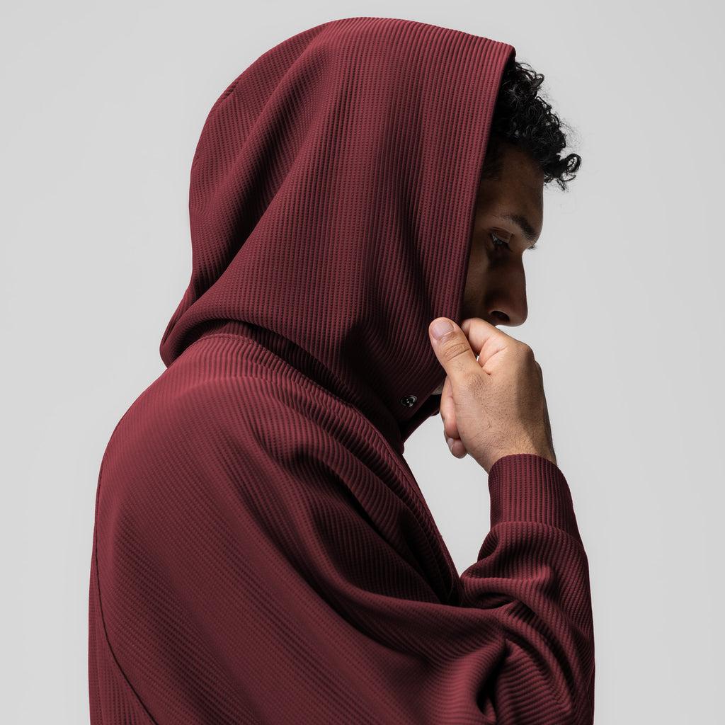 1019. Deltapeak® Oversized Hoodie - Crimson Product Image