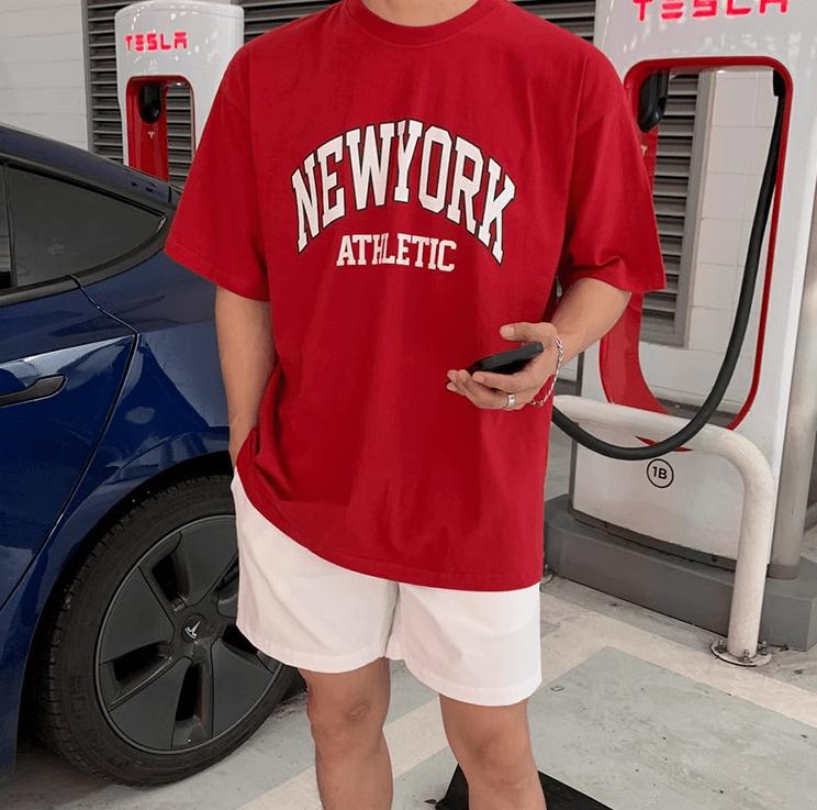 RT No. 11412 NEW YORK LETTERED SHORT SLEEVE Product Image