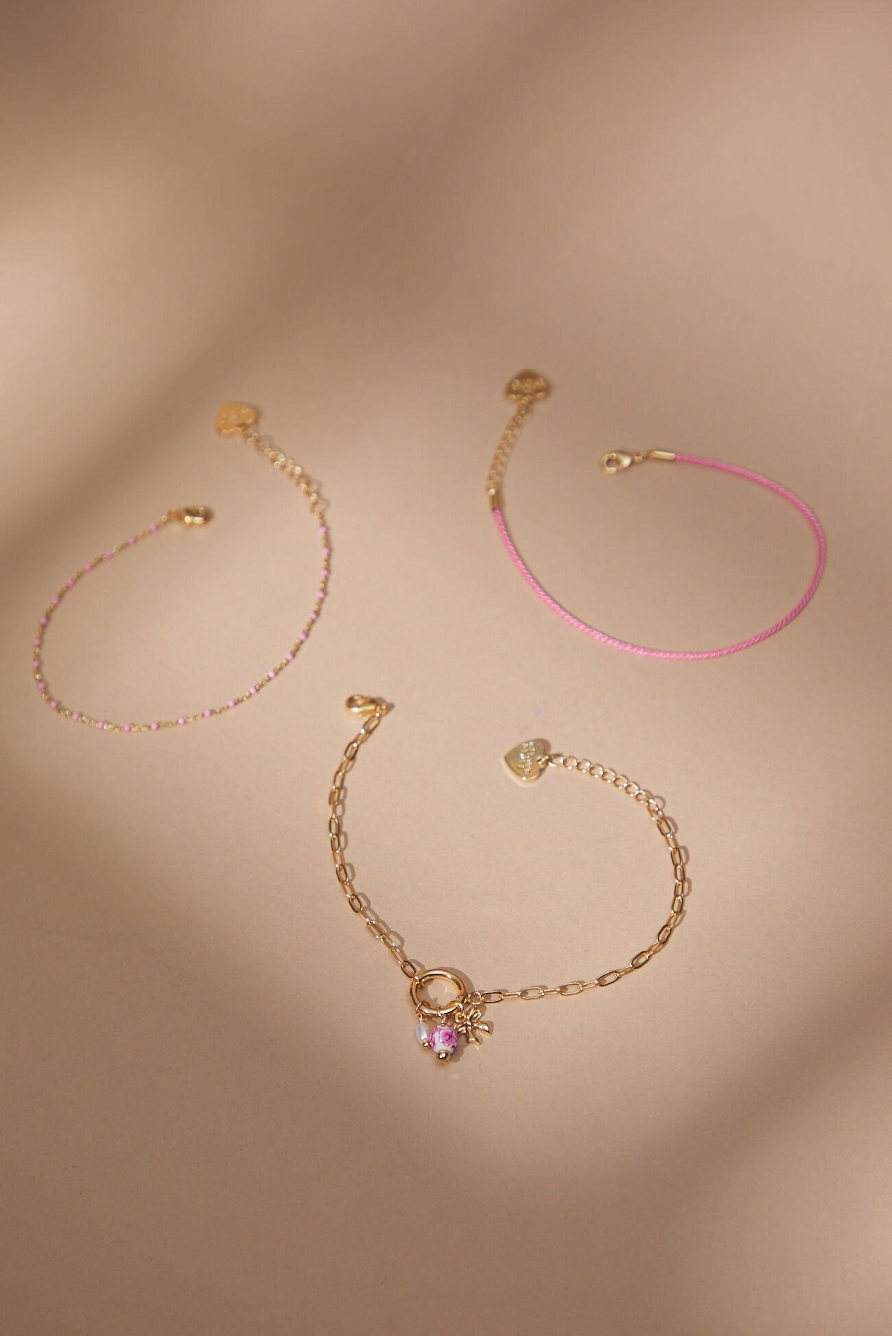 Blush Charm Bracelet Set Product Image