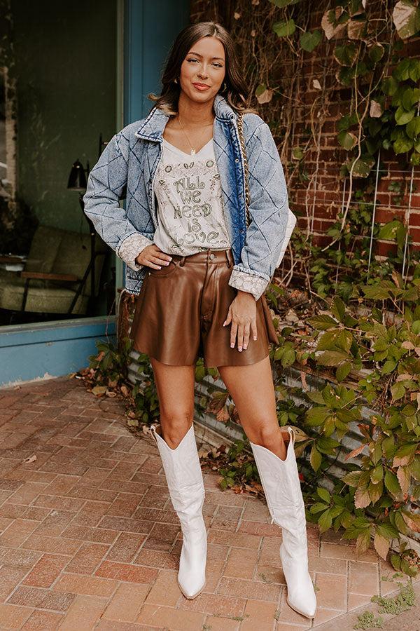 All We Need Is Love Vintage-Wash Graphic Tee Product Image