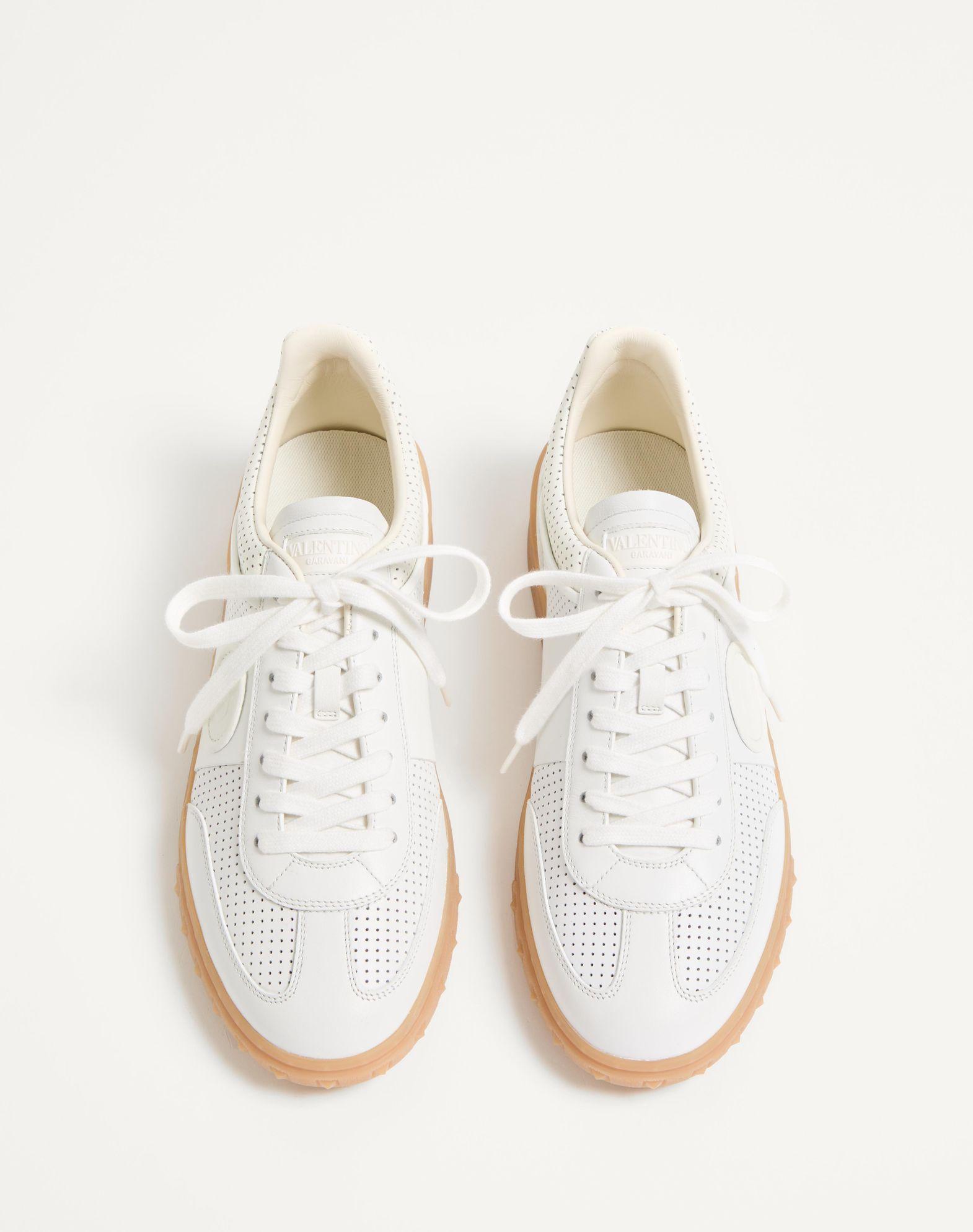 Upvillage Low-Top Sneaker In Perforated Nappa Leather Product Image