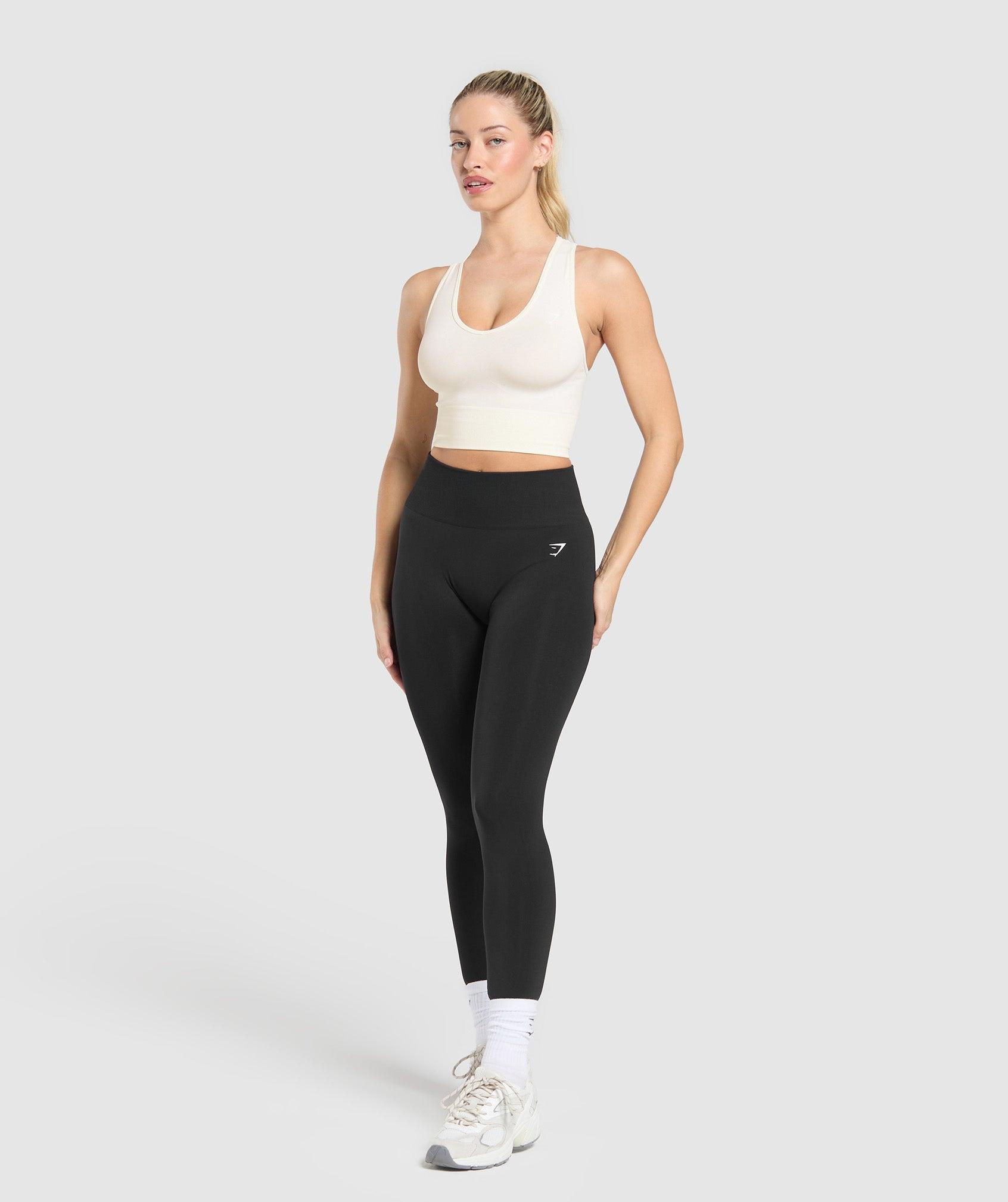 Gymshark Everyday Seamless Crop Tank - Soft White Female Product Image