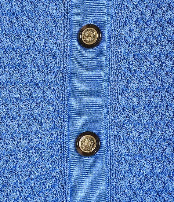 Investments Plus Size Charlotte Crew Neck Long Sleeve Button Front Cardigan Product Image