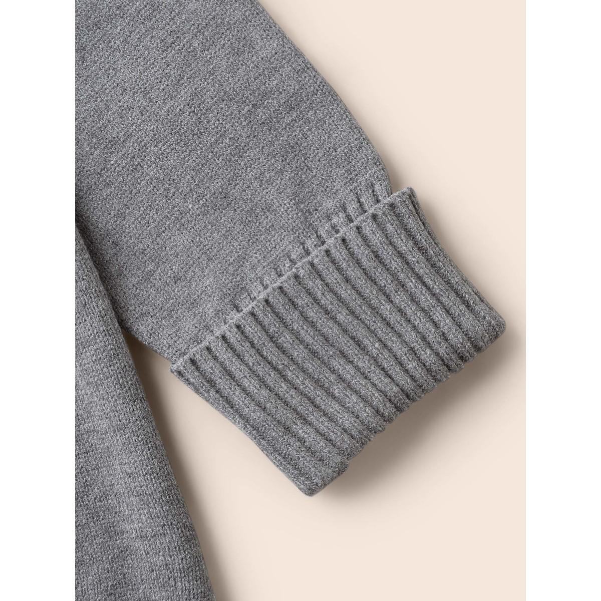 Plus Size Supersoft Essentials Open Pockets Cardigan DimGray Women Leisure Loose Long Sleeve Casual Cardigans BloomChic 26/4X Product Image